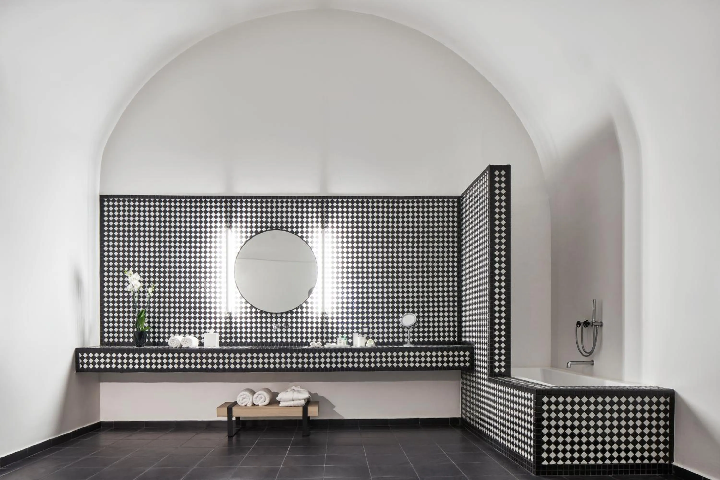 Bathroom in Katikies Garden Santorini - The Leading Hotels Of The World