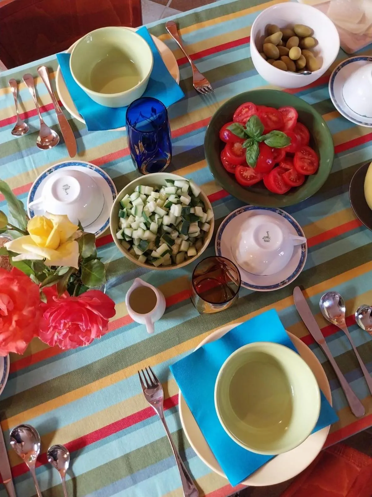 Food and drinks in Rosa Tea B&B