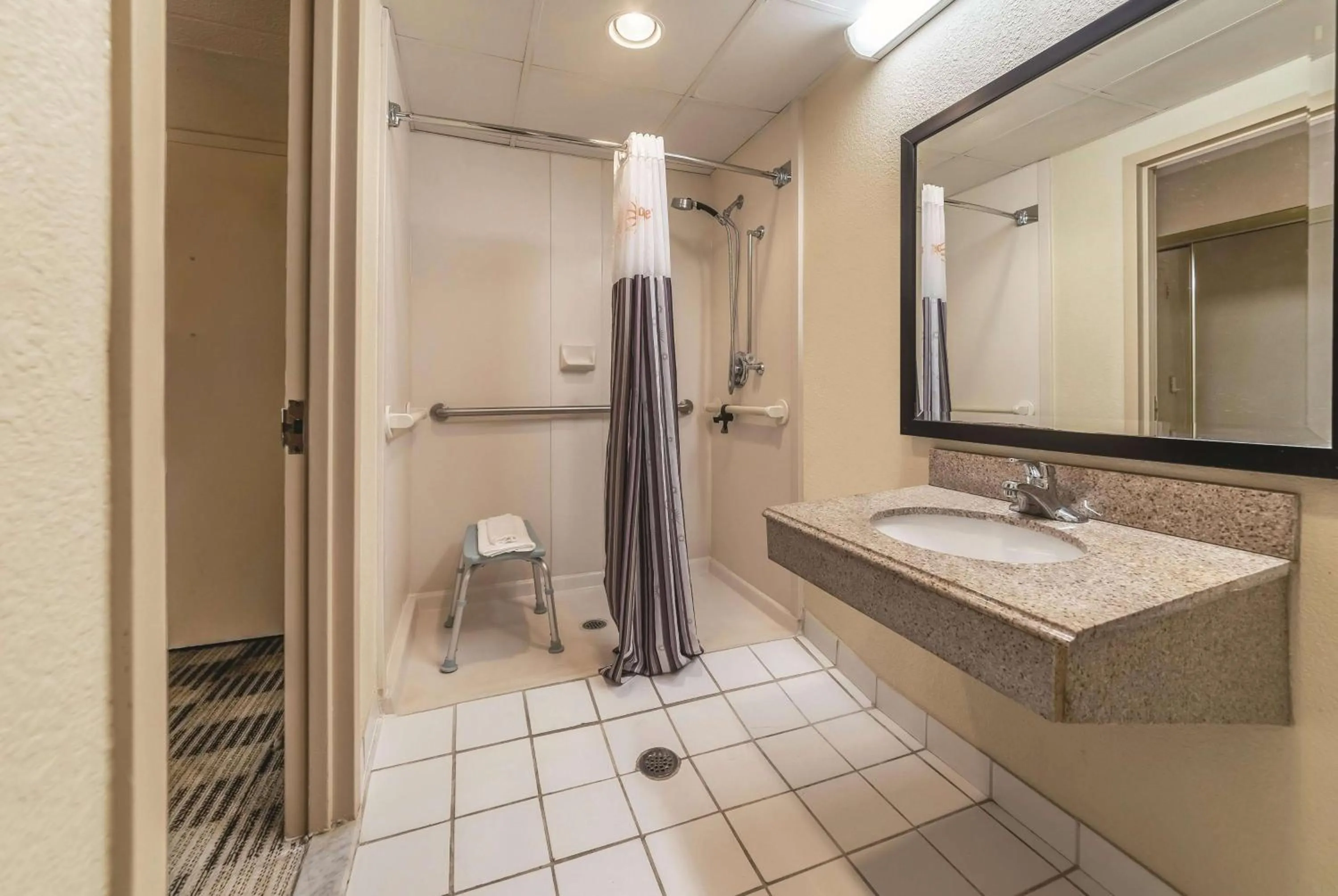 Shower in Ramada Inn by Wyndham Fairfield NJ