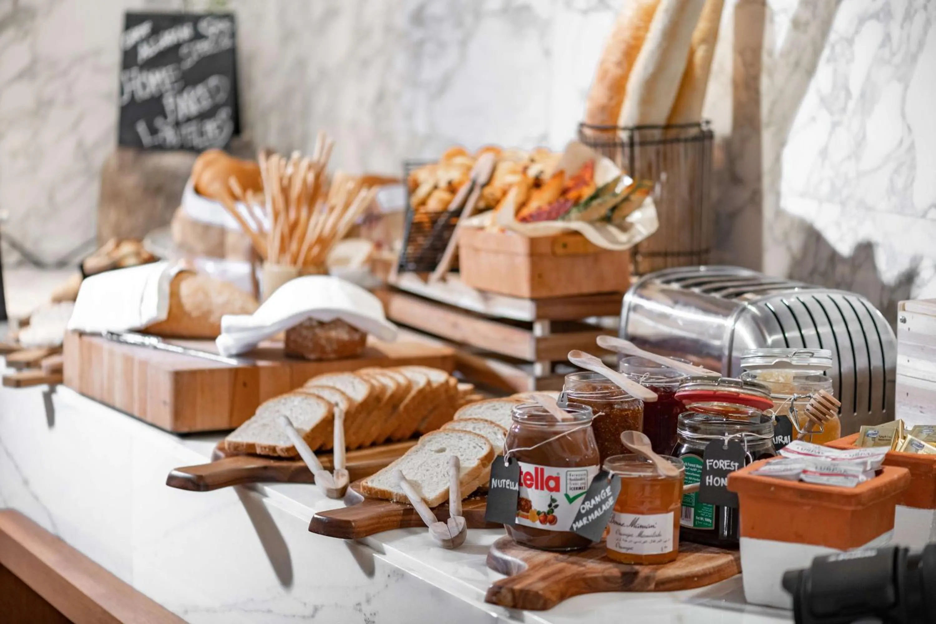 Buffet breakfast in Radisson Blu Hotel & Residence, Riyadh Diplomatic Quarter