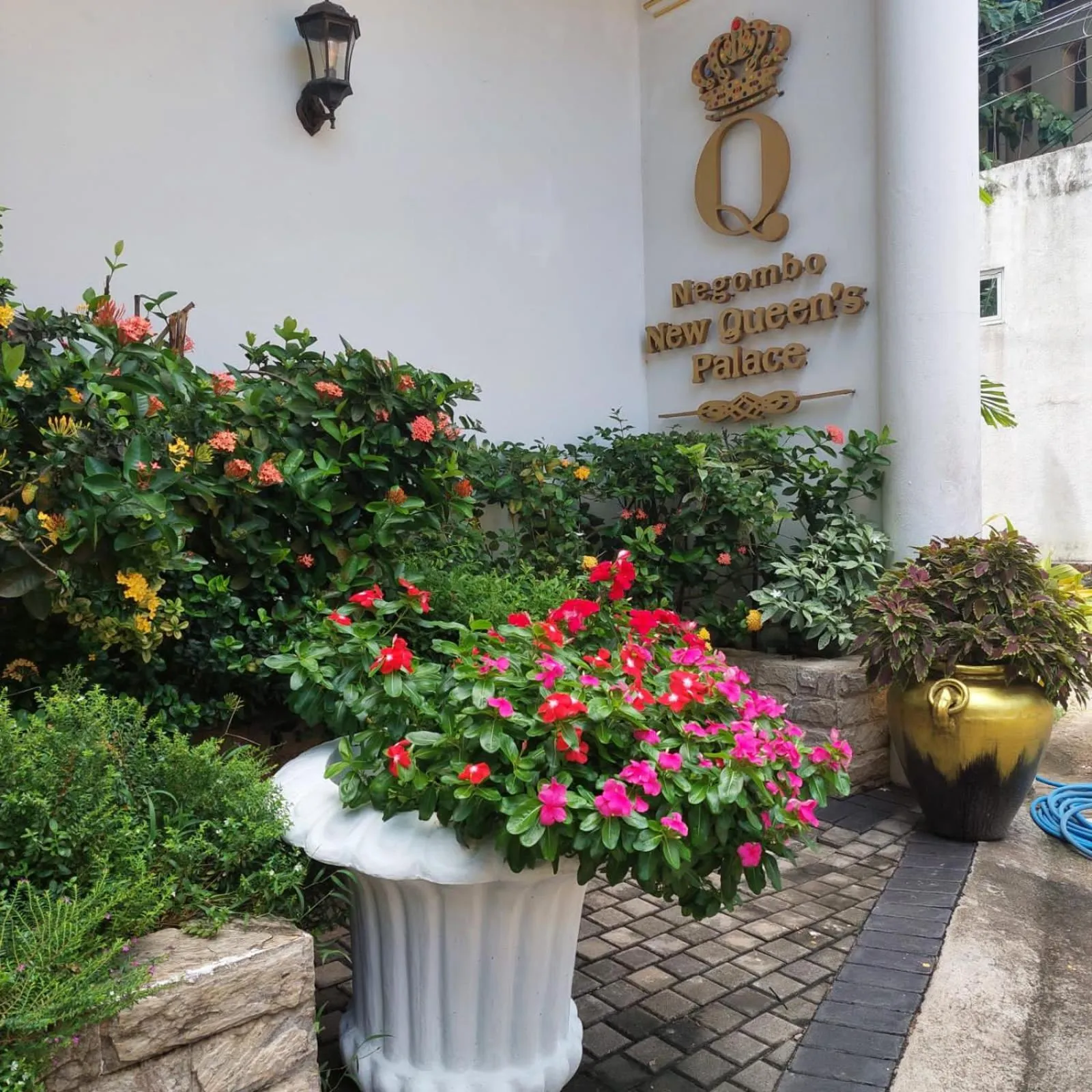 Garden view in Negombo New Queen's Palace