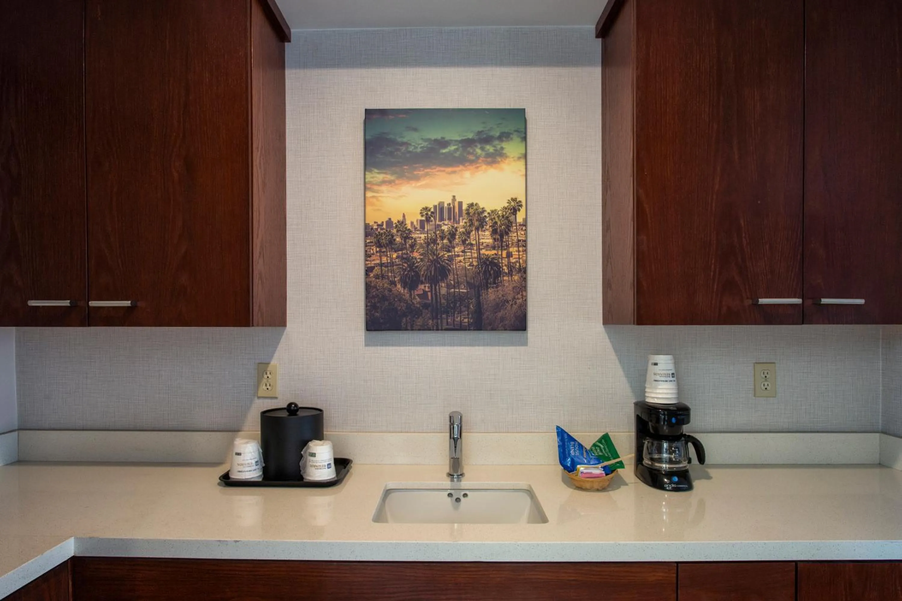 Kitchen or kitchenette in SureStay Hotel by Best Western Santa Monica
