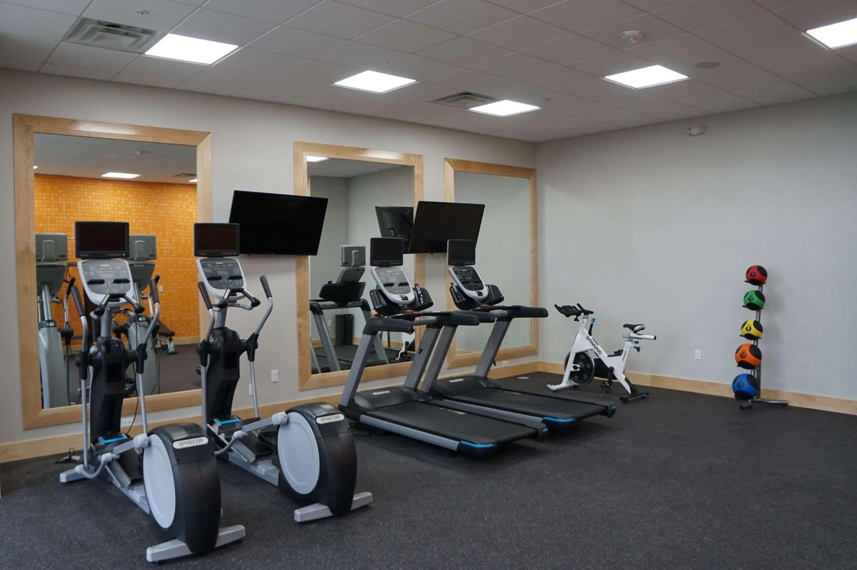 Fitness centre/facilities in La Quinta Inn & Suites by Wyndham Lewisville