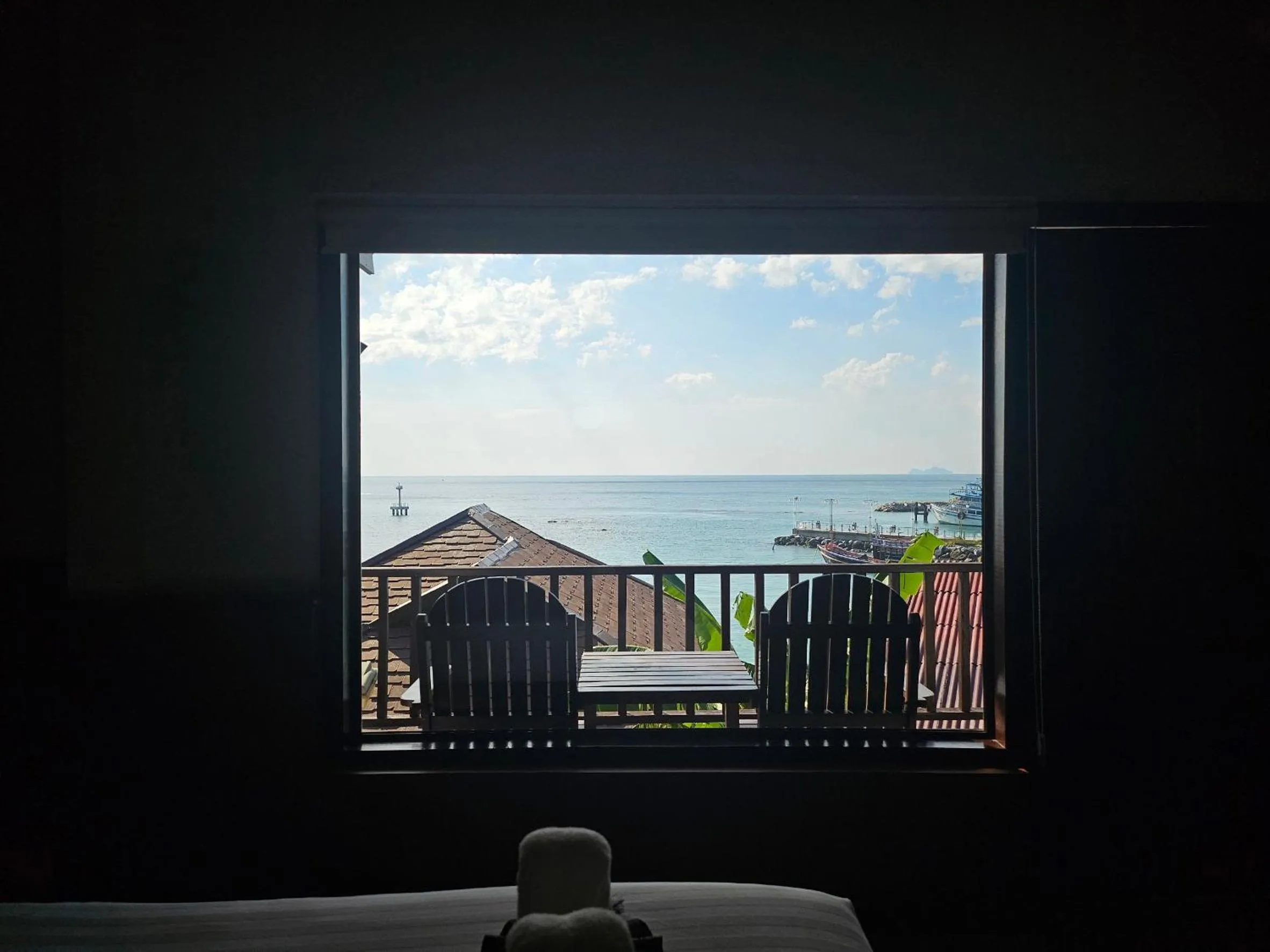 Bed in Rin Beach Resort