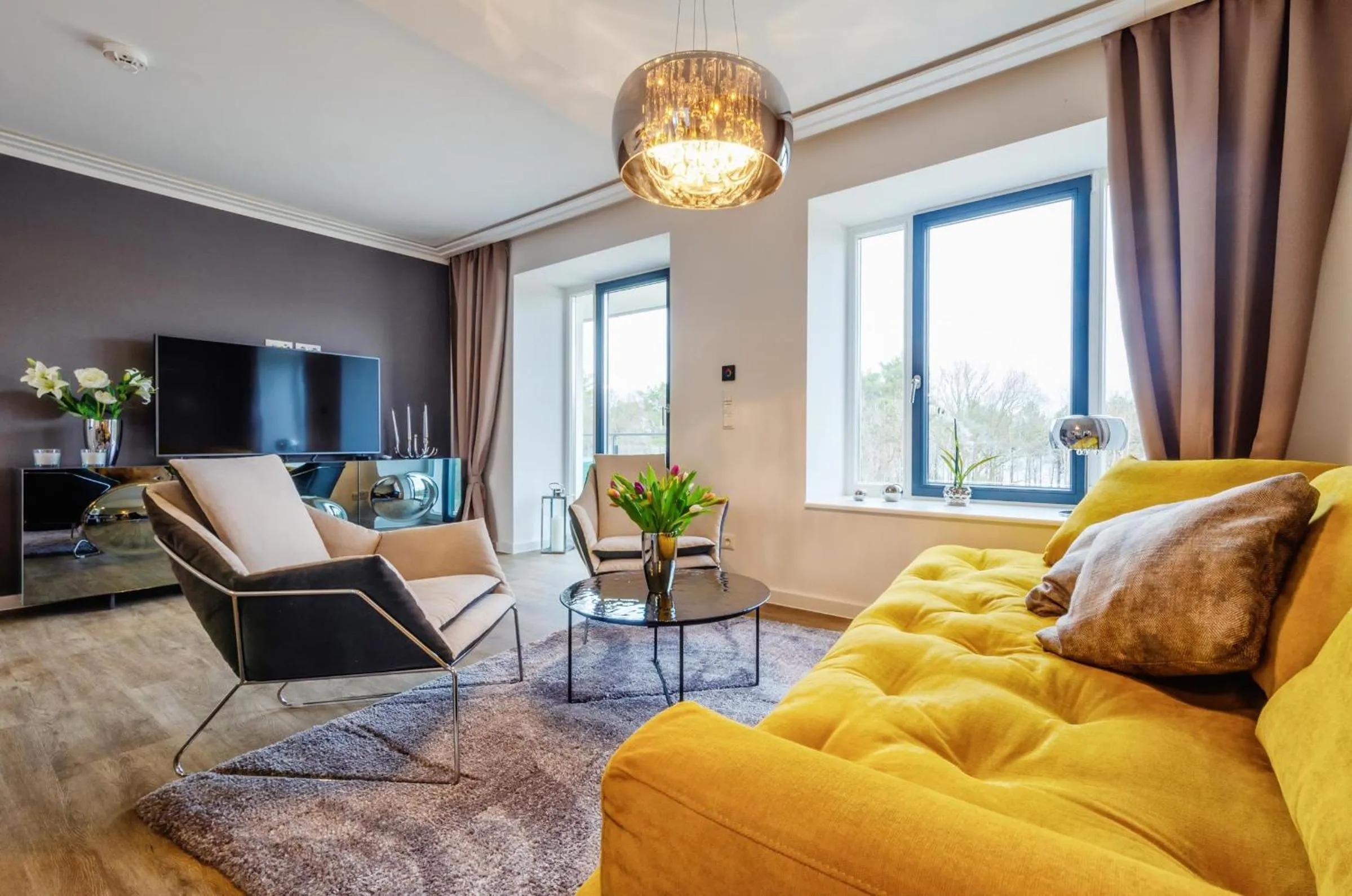 Prora - Modernes Meerblick Apartment mit Balkon und E-Ladestation - Ambiente