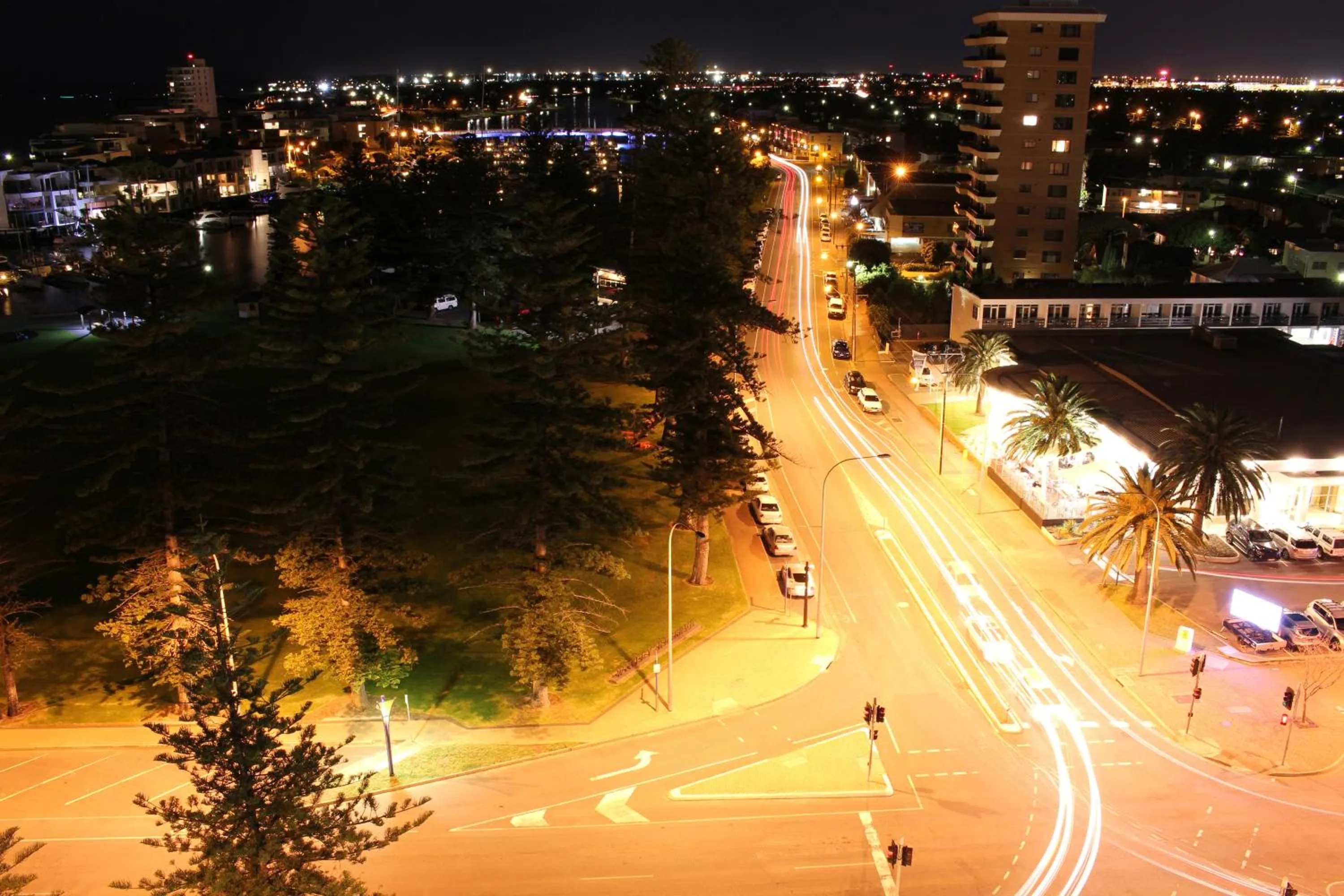 Night in Atlantic Tower Motor Inn