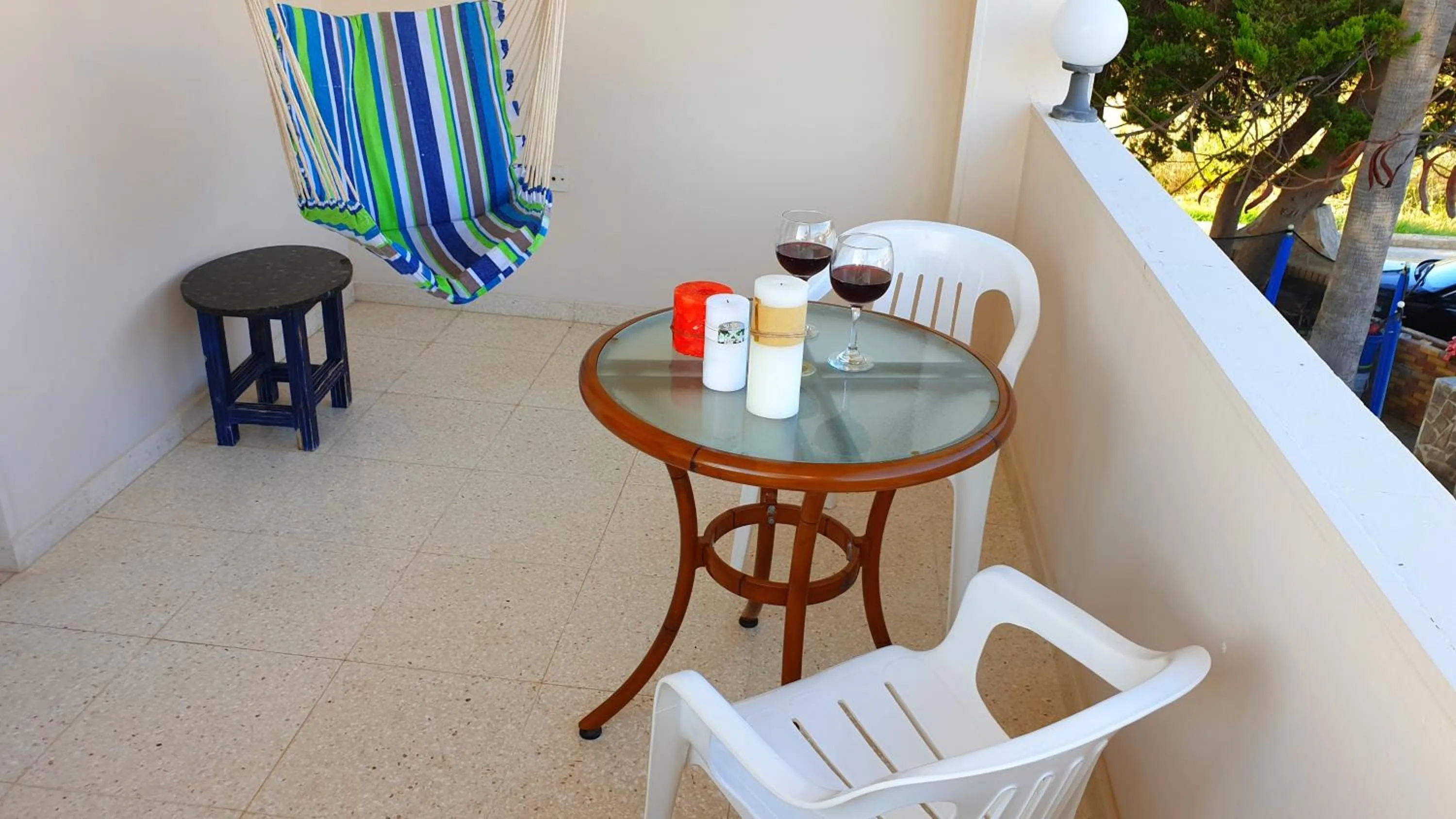 Balcony/Terrace in Astrofegia Apartments Near The Sea