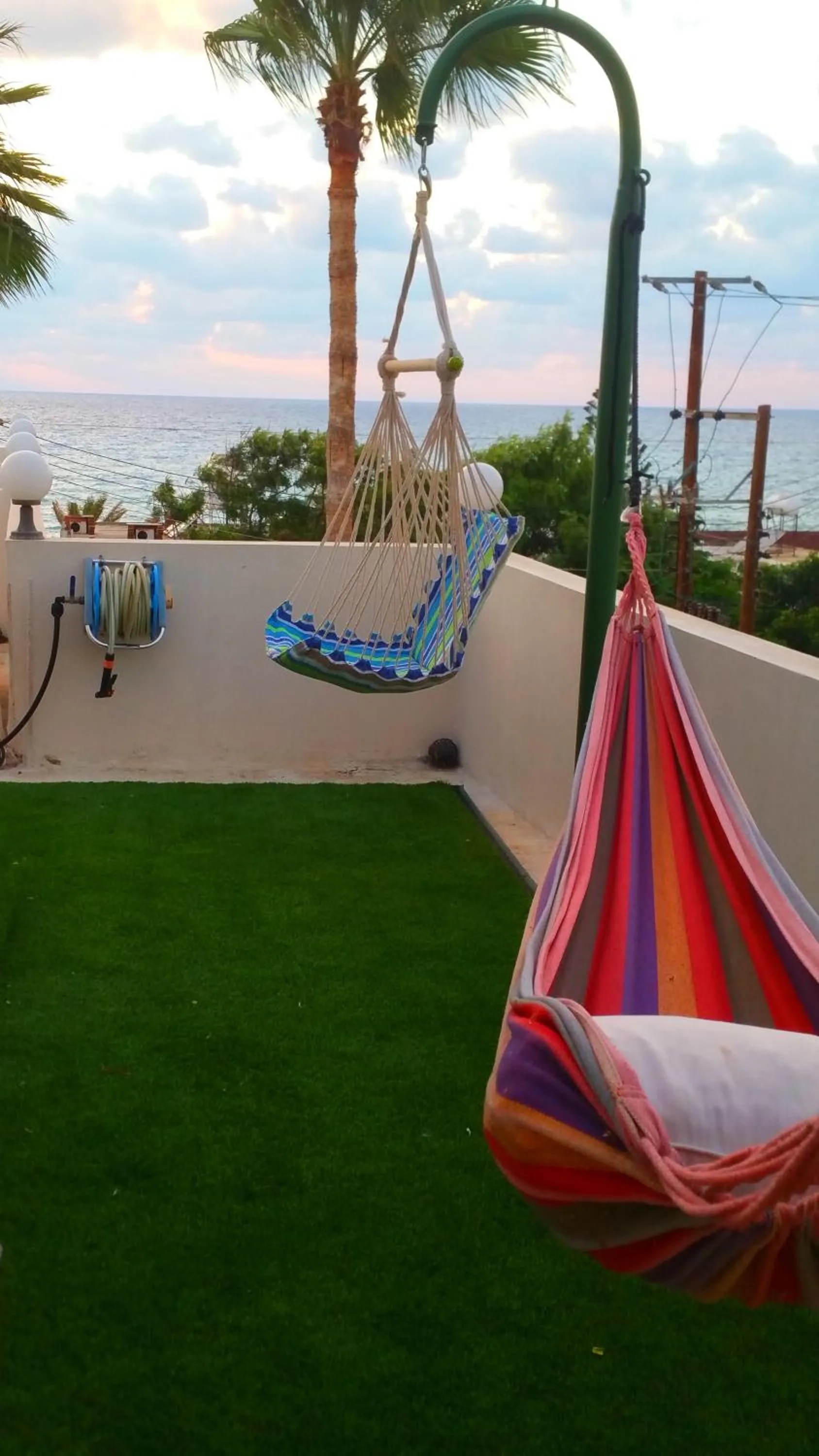 Balcony/Terrace in Astrofegia Apartments Near The Sea