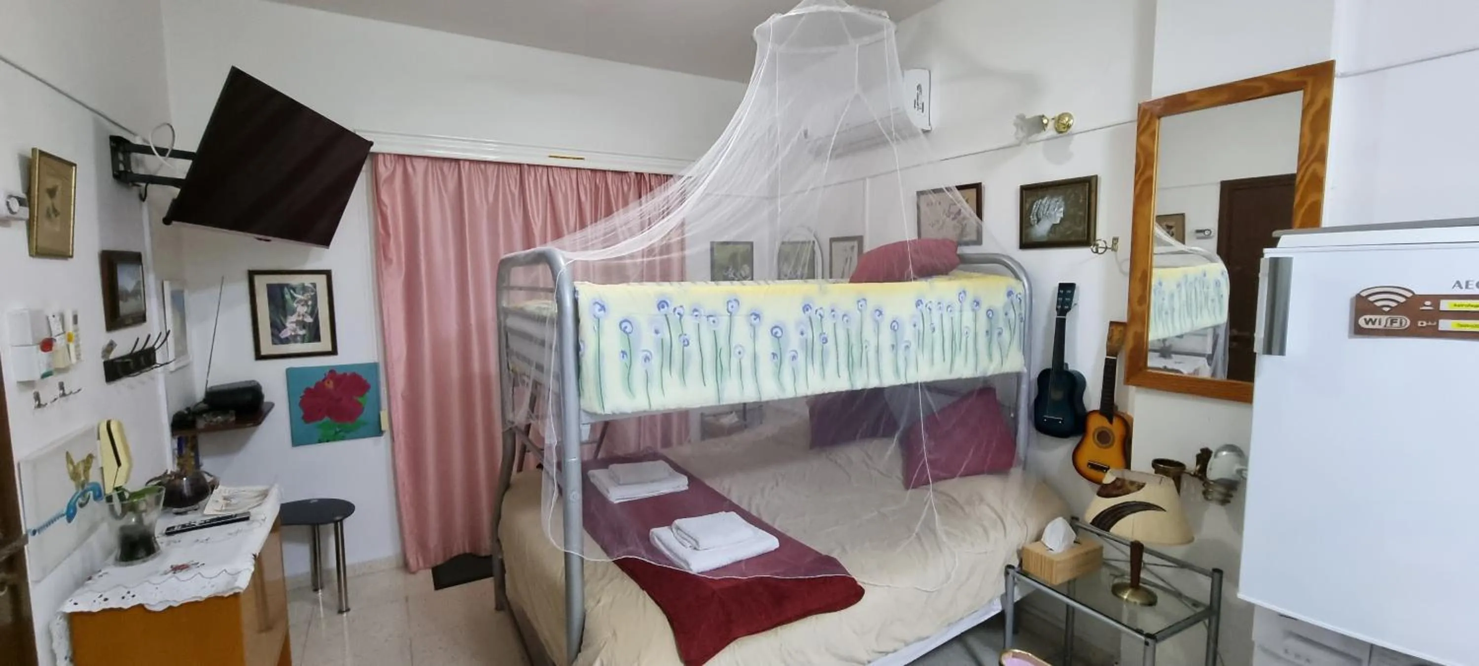 Bed in Astrofegia Apartments Near The Sea