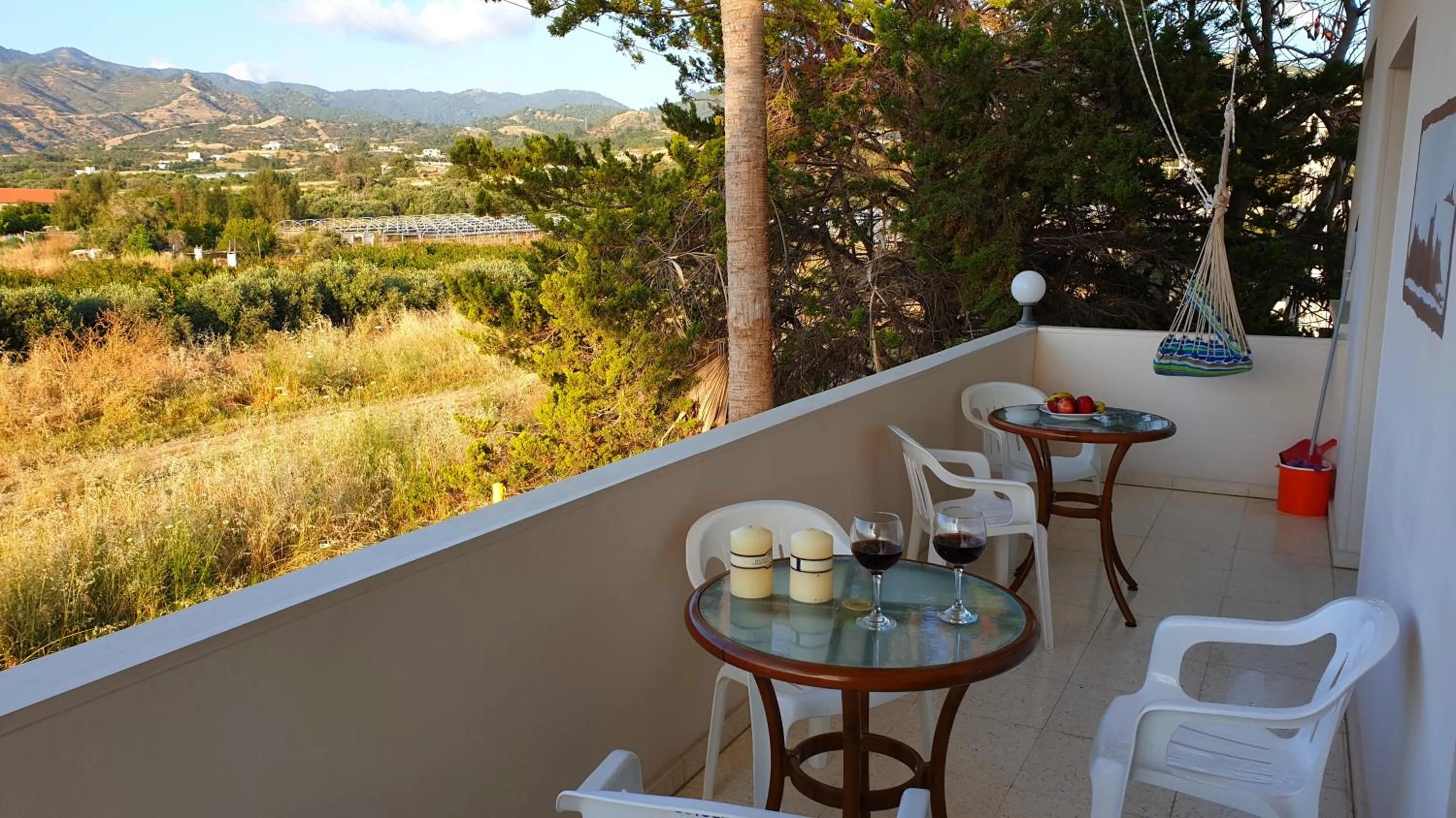Balcony/Terrace in Astrofegia Apartments Near The Sea