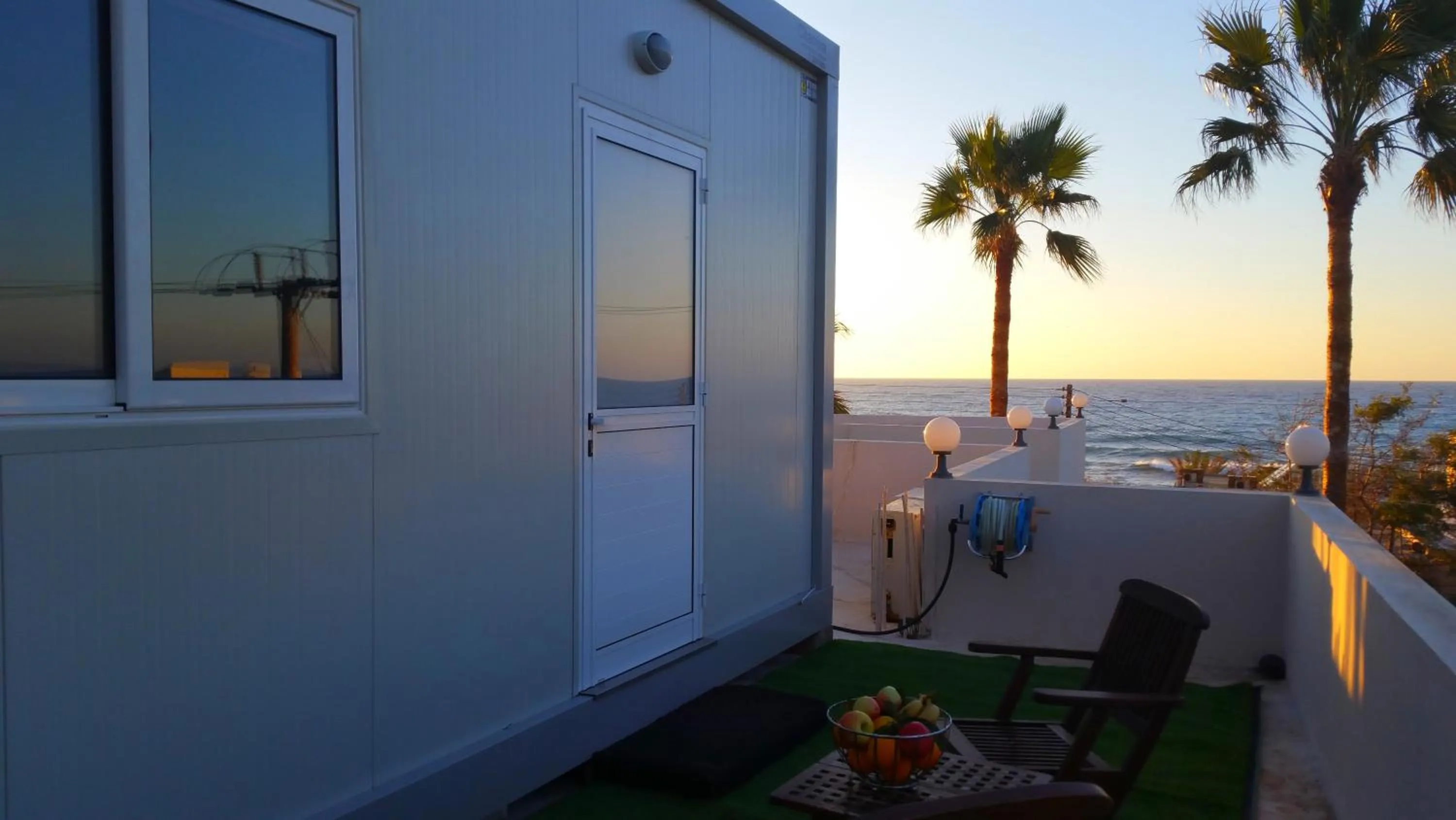 Balcony/Terrace in Astrofegia Apartments Near The Sea