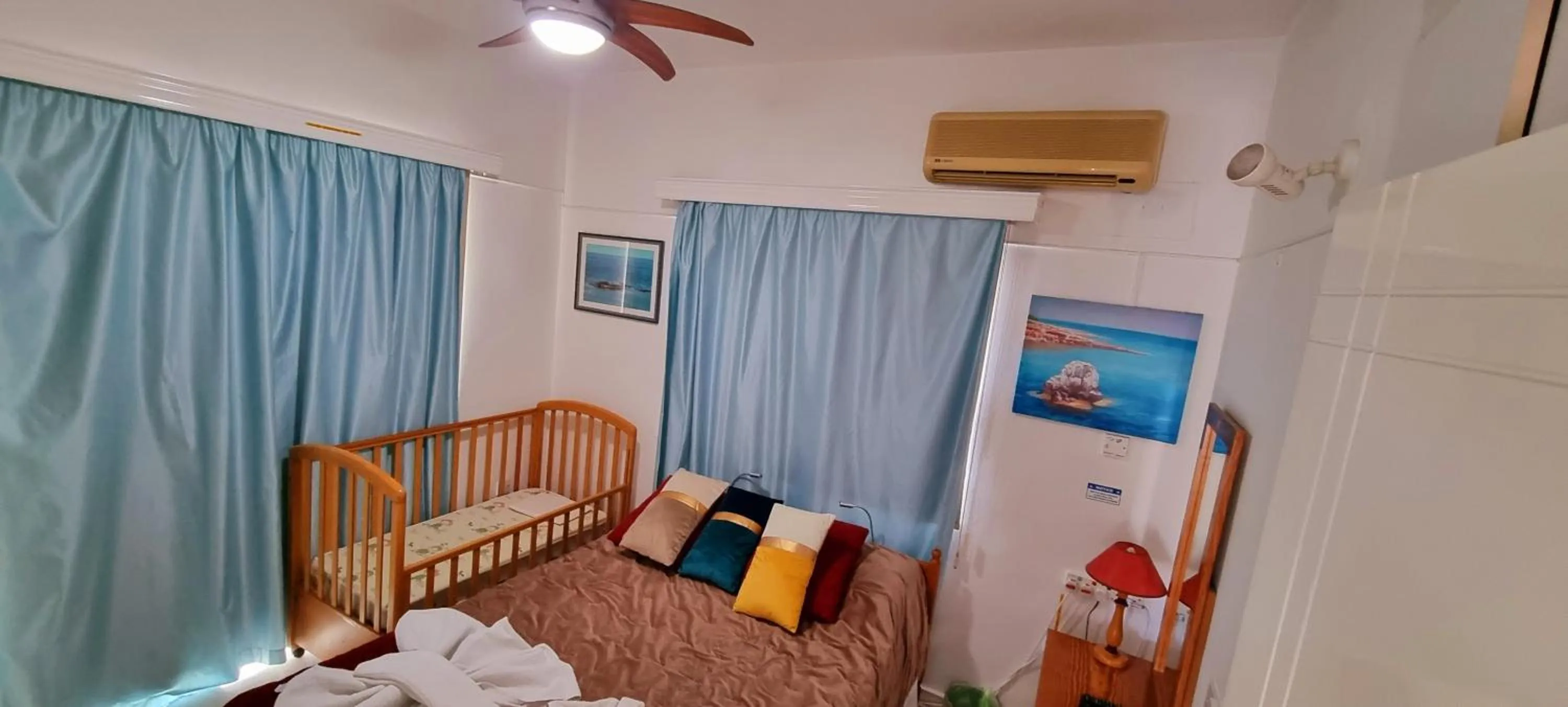 Bedroom, Bed in Astrofegia Apartments Near The Sea