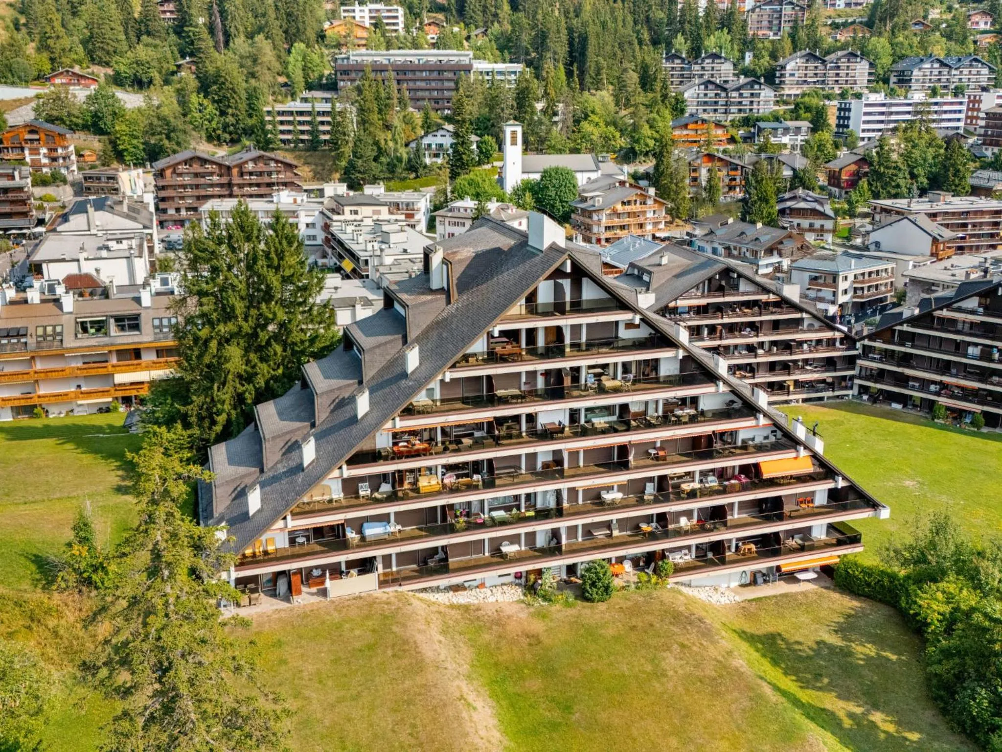 Bird's eye view in Apartment Victoria B 7 by Interhome