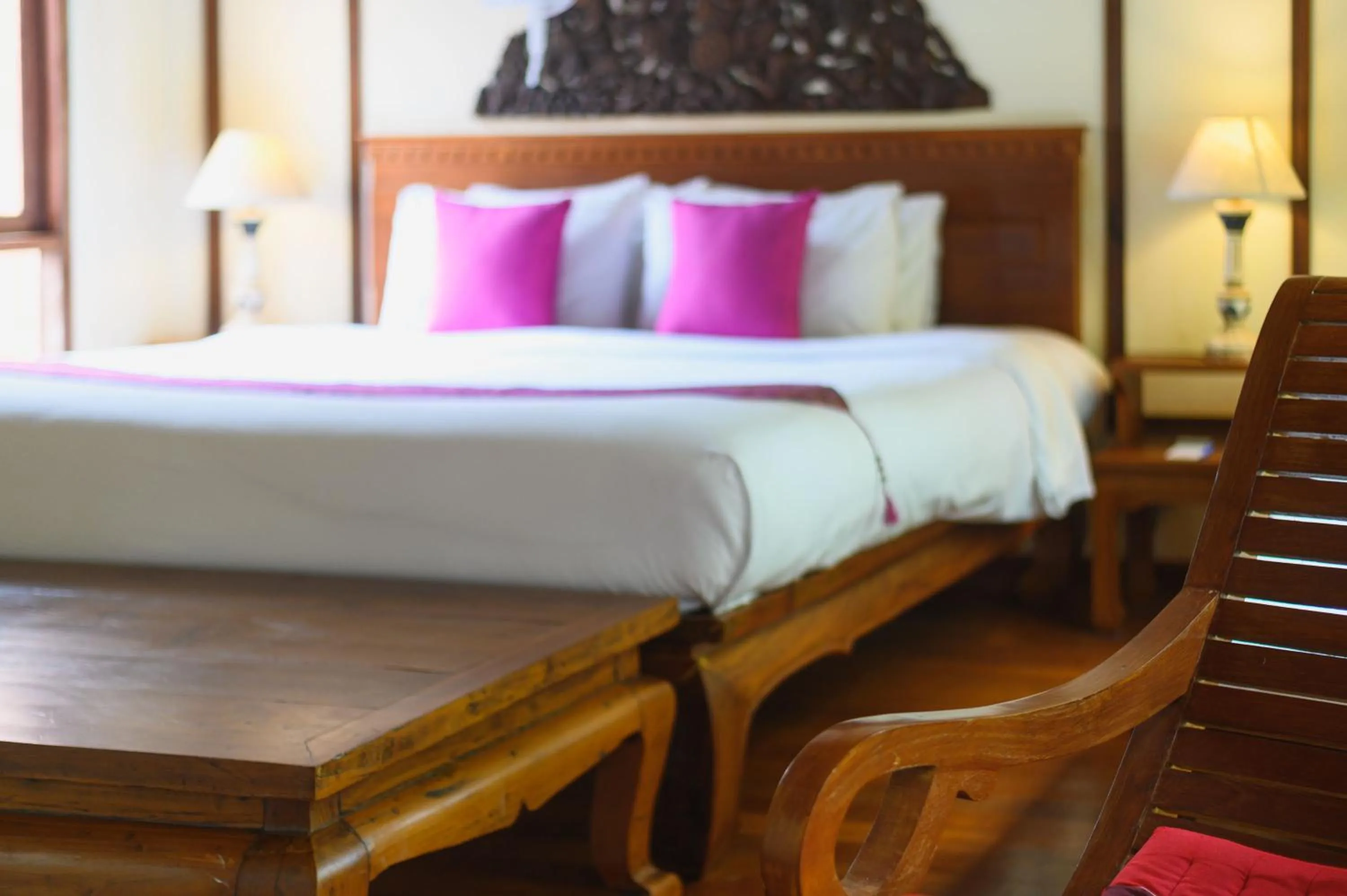 Bed in Royal Lanta Resort & Spa