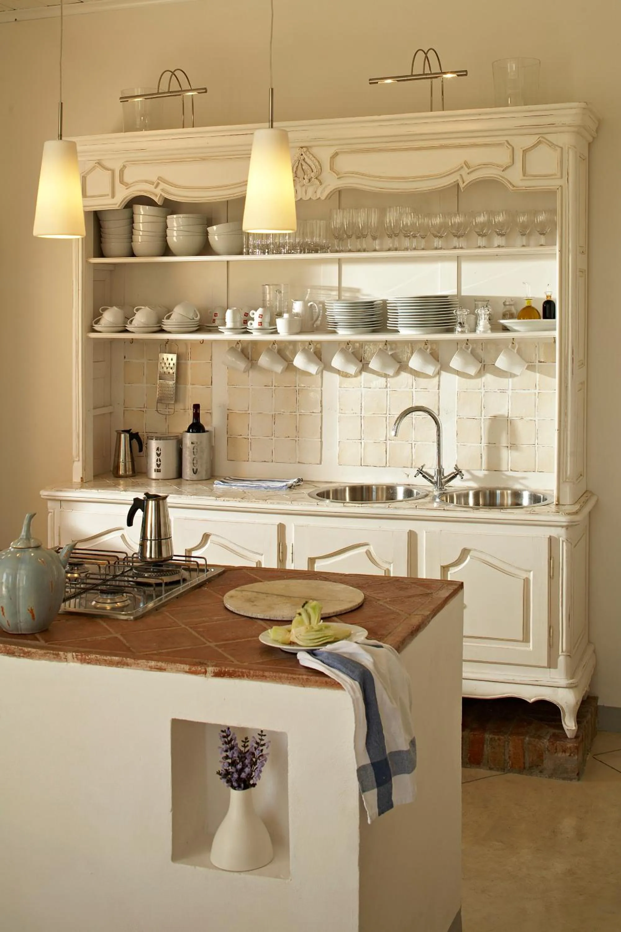 Kitchen or kitchenette in Fontelunga Hotel & Villas