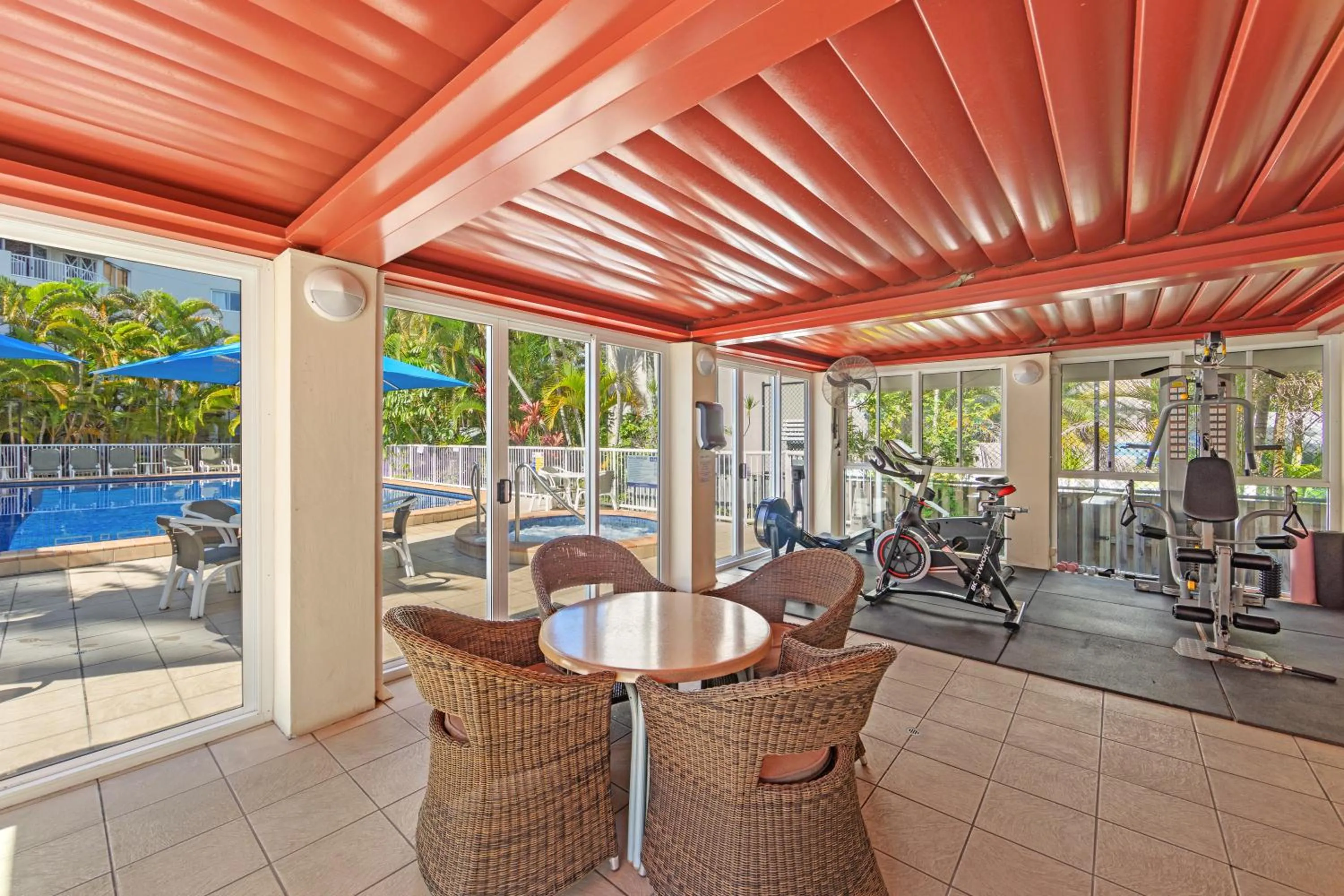 Fitness centre/facilities in Surf Parade Resort