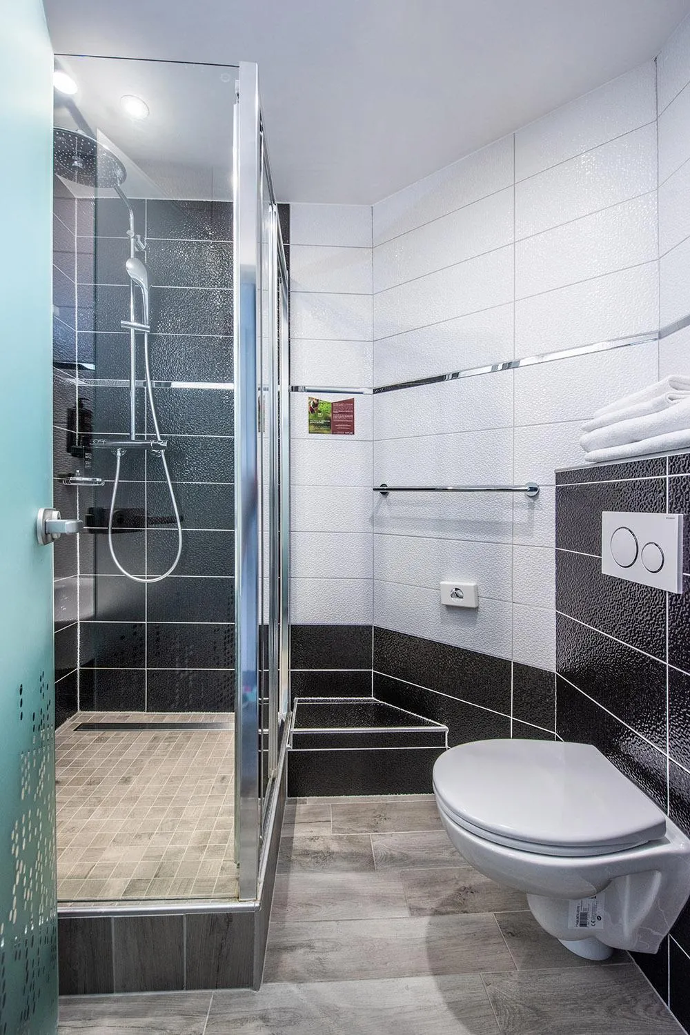 Shower in Ibis Styles Strasbourg Centre Gare