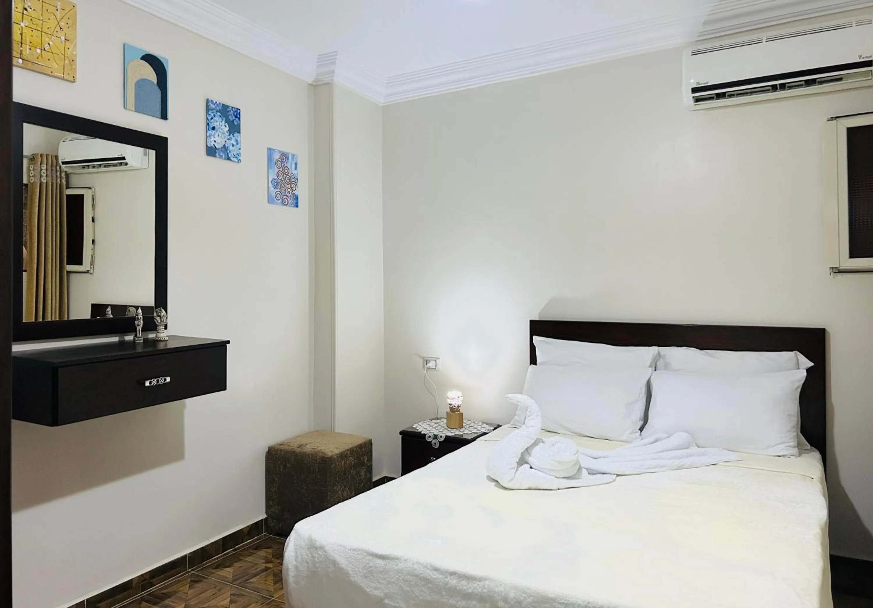 Bed in Giza Pyramids View Guest House