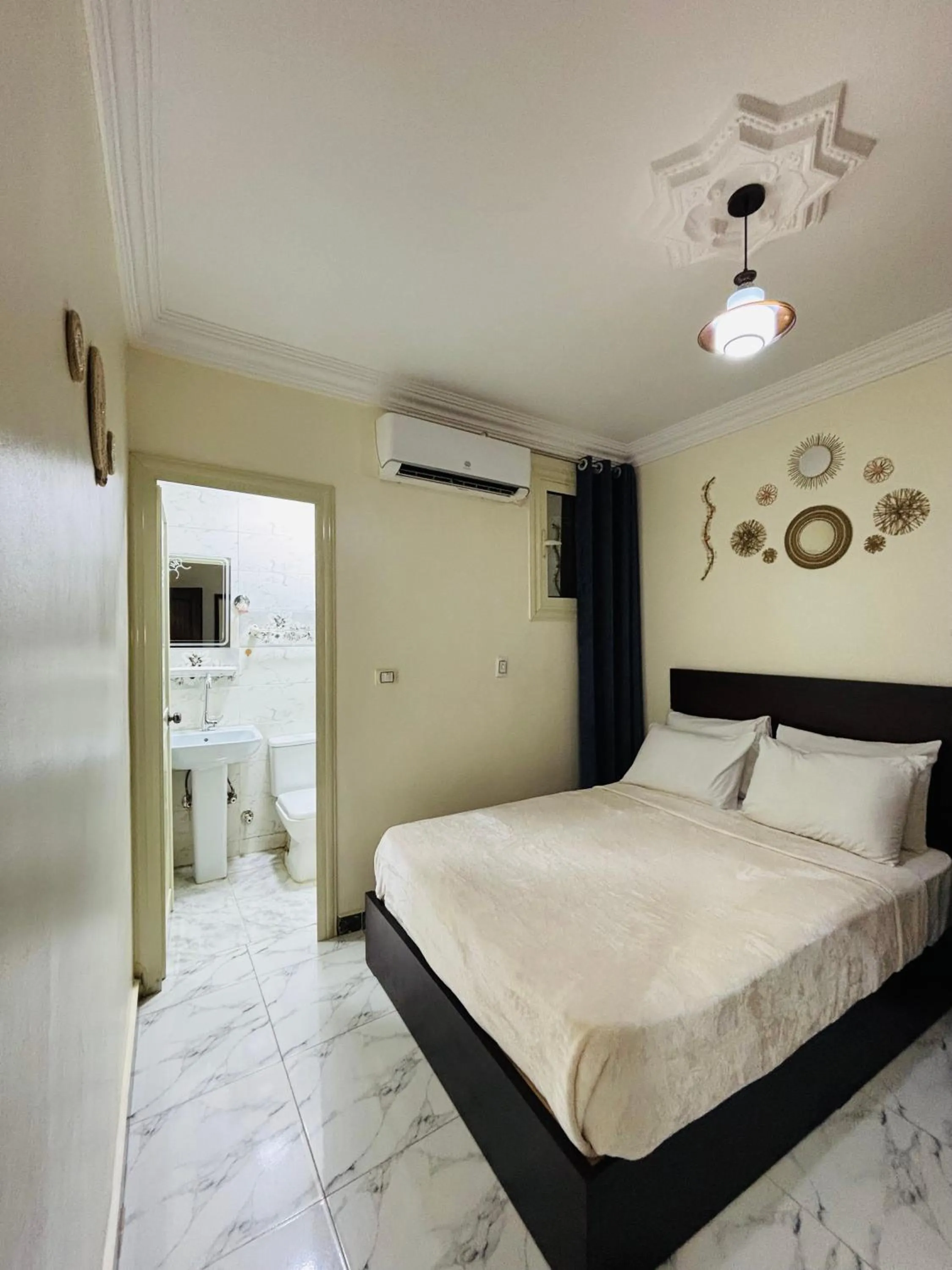 Bed in Giza Pyramids View Guest House