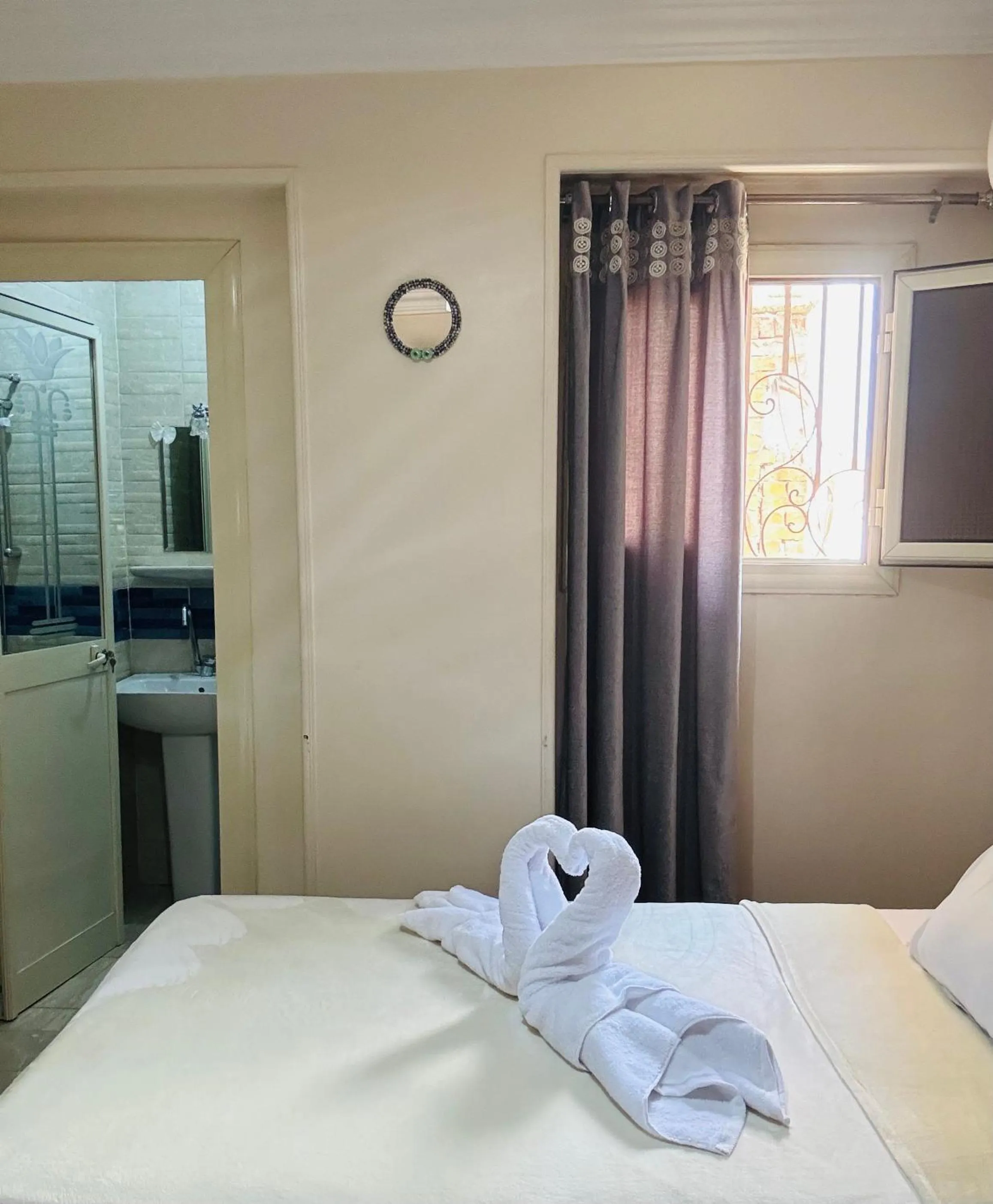 Bed in Giza Pyramids View Guest House