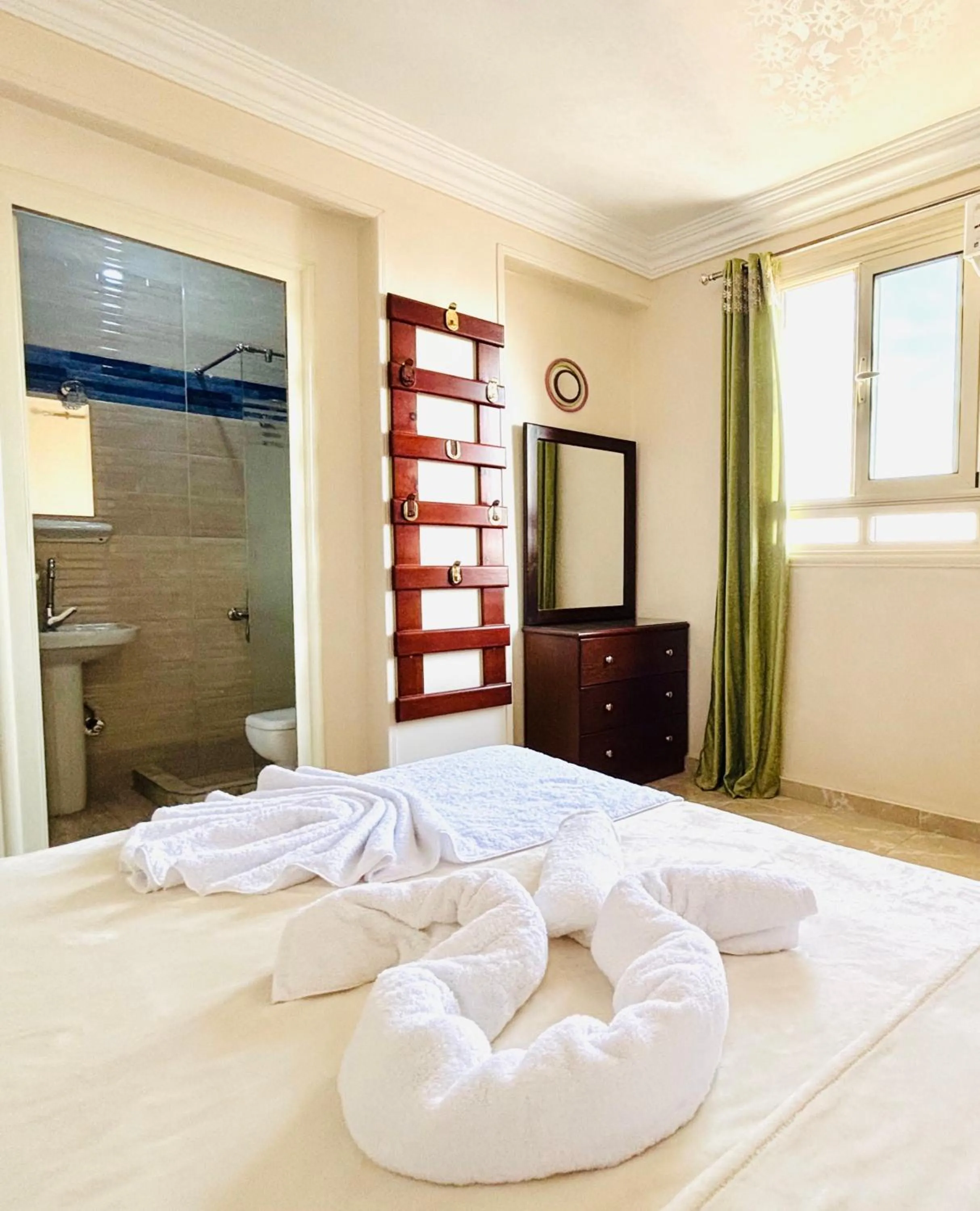 Bed in Giza Pyramids View Guest House