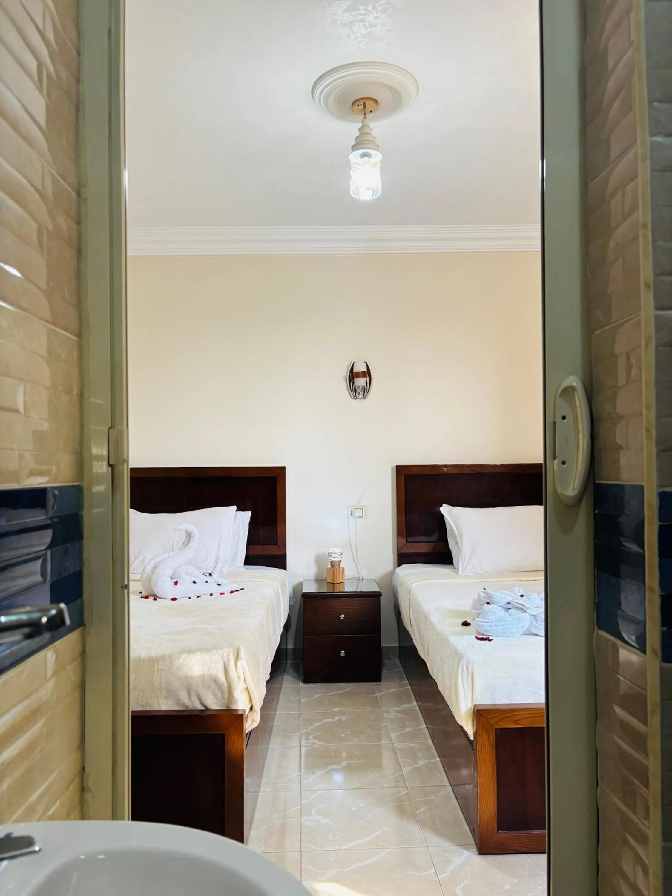 Bed in Giza Pyramids View Guest House