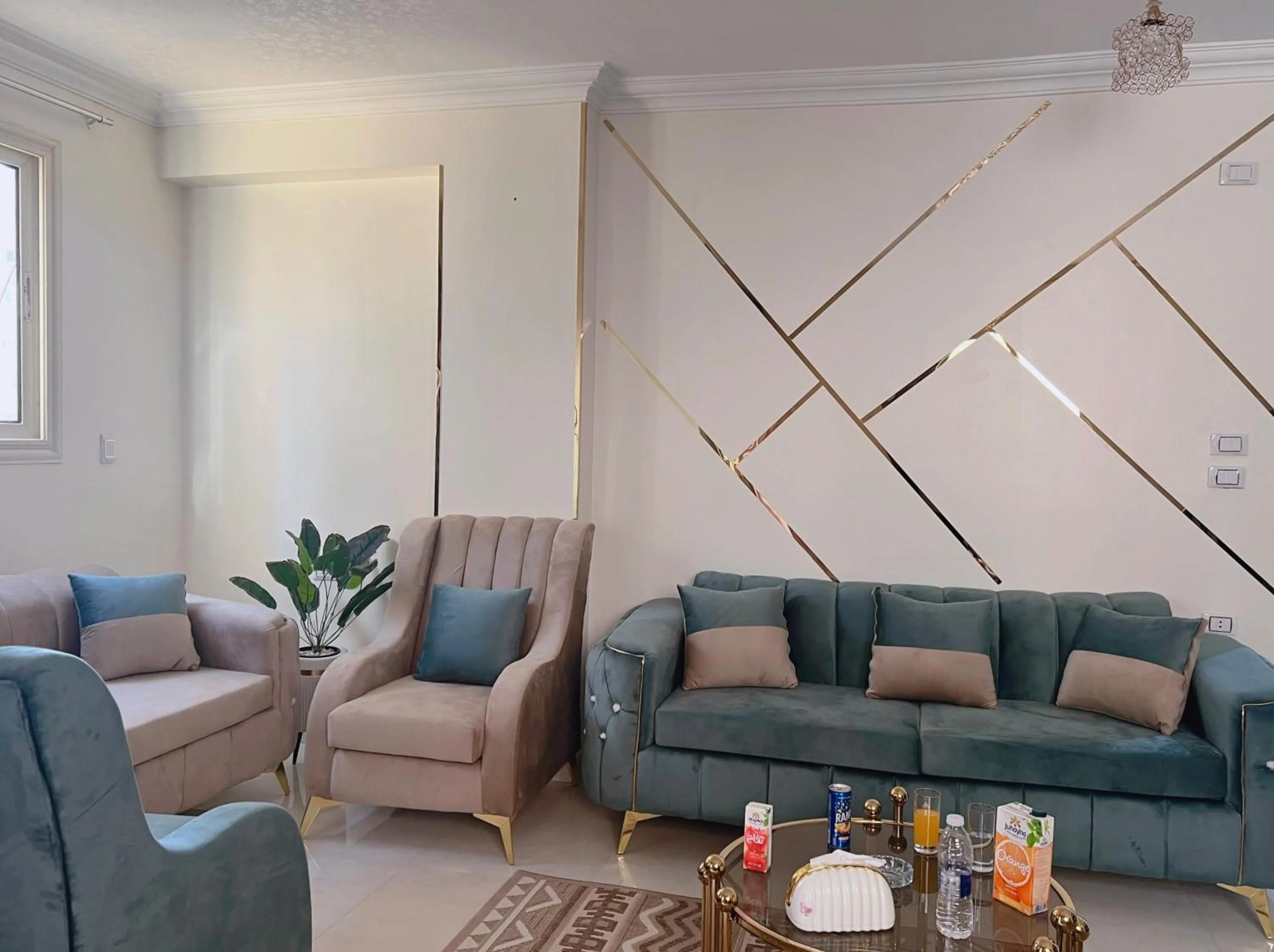 Living room in Giza Pyramids View Guest House