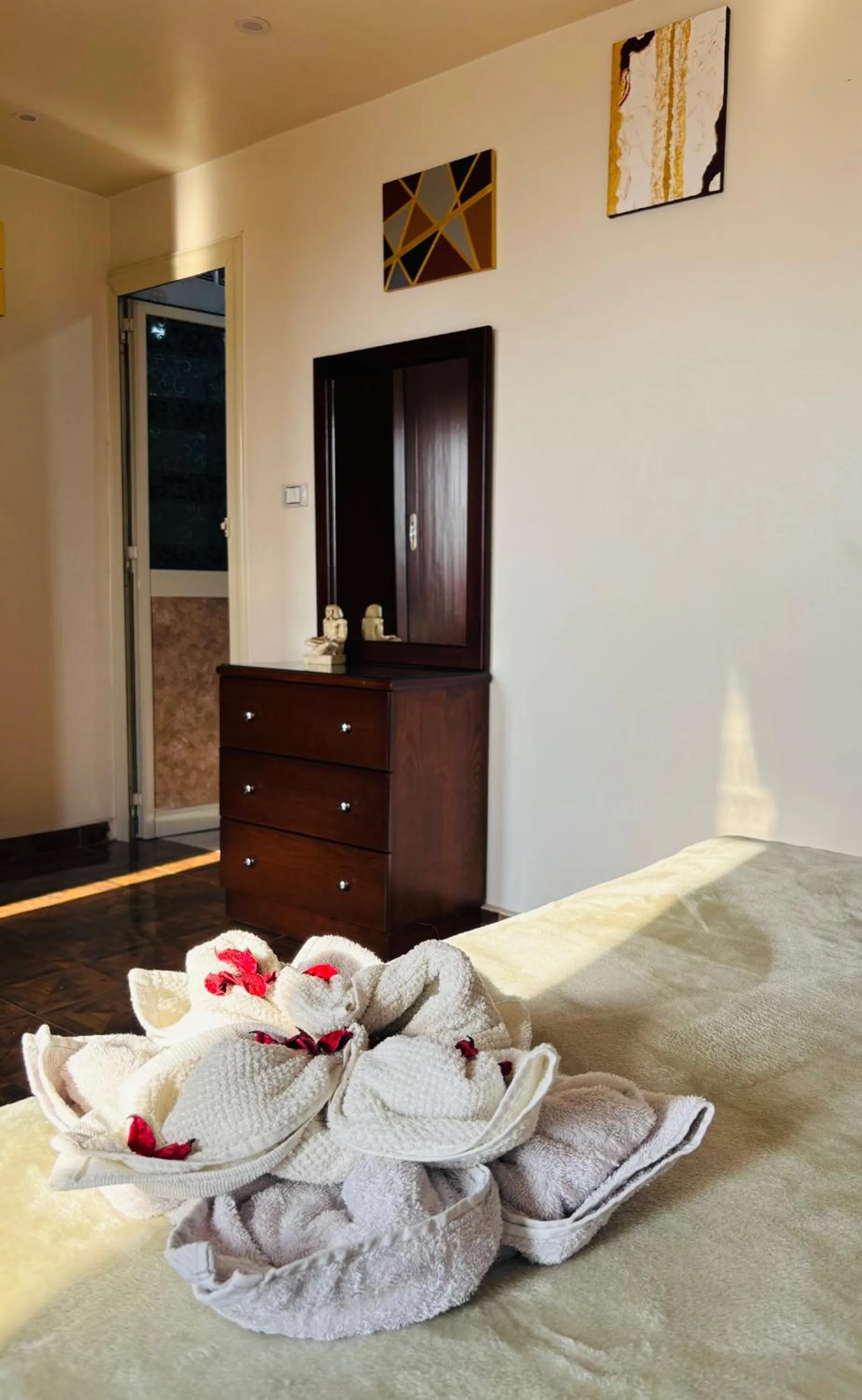 Bed in Giza Pyramids View Guest House