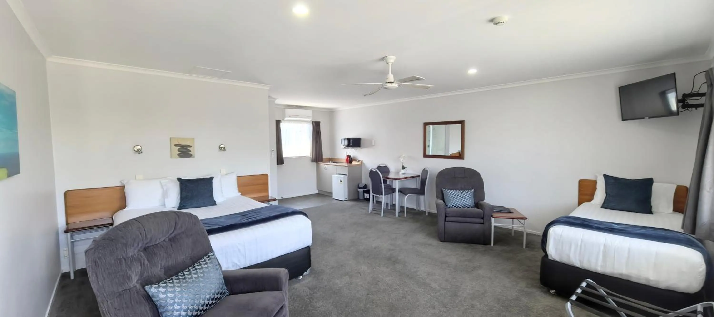 Bed in BK's Magnolia Motor Lodge