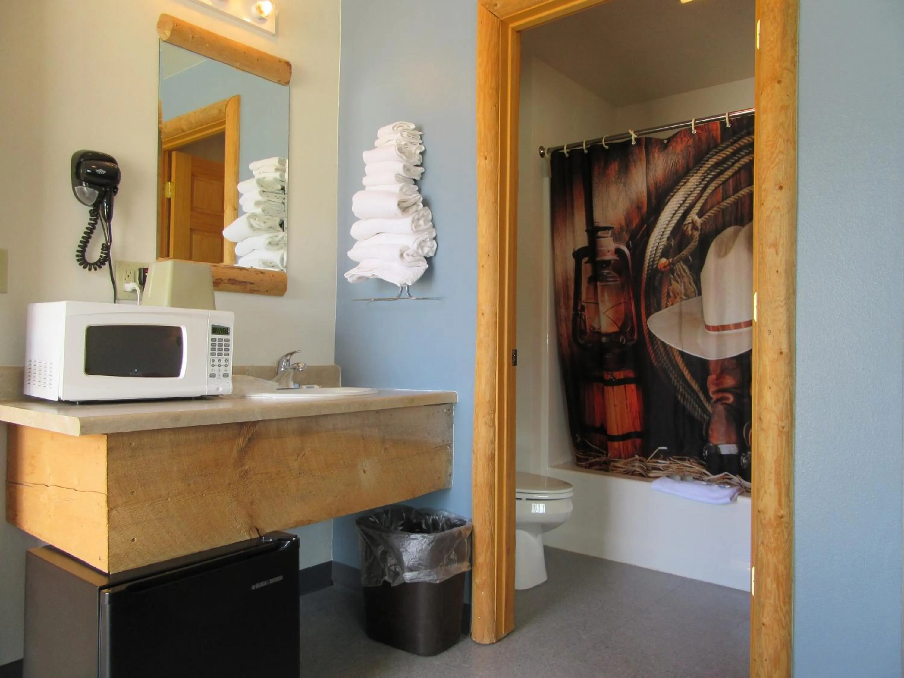 Shower in Big Bear Motel