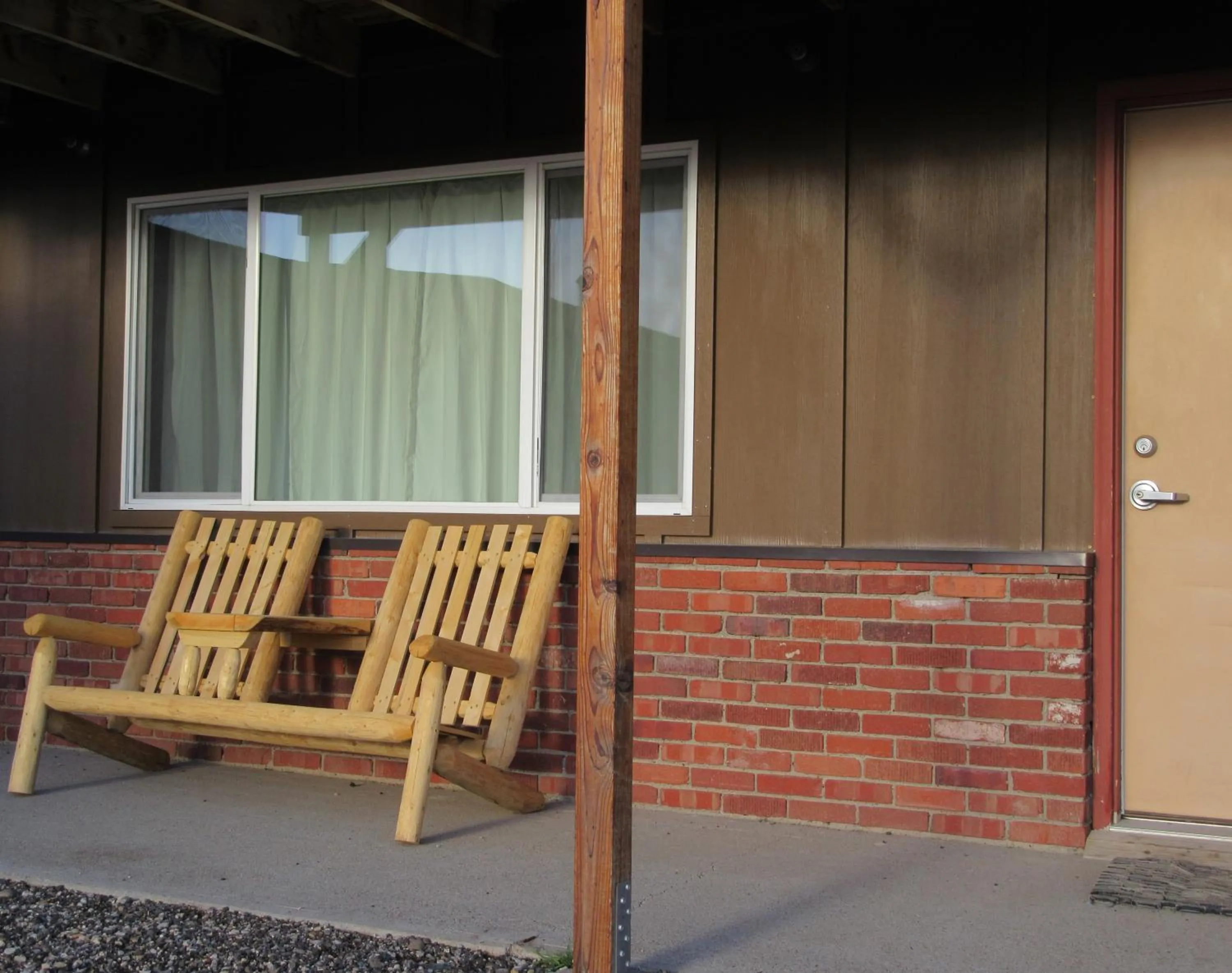 Patio in Big Bear Motel