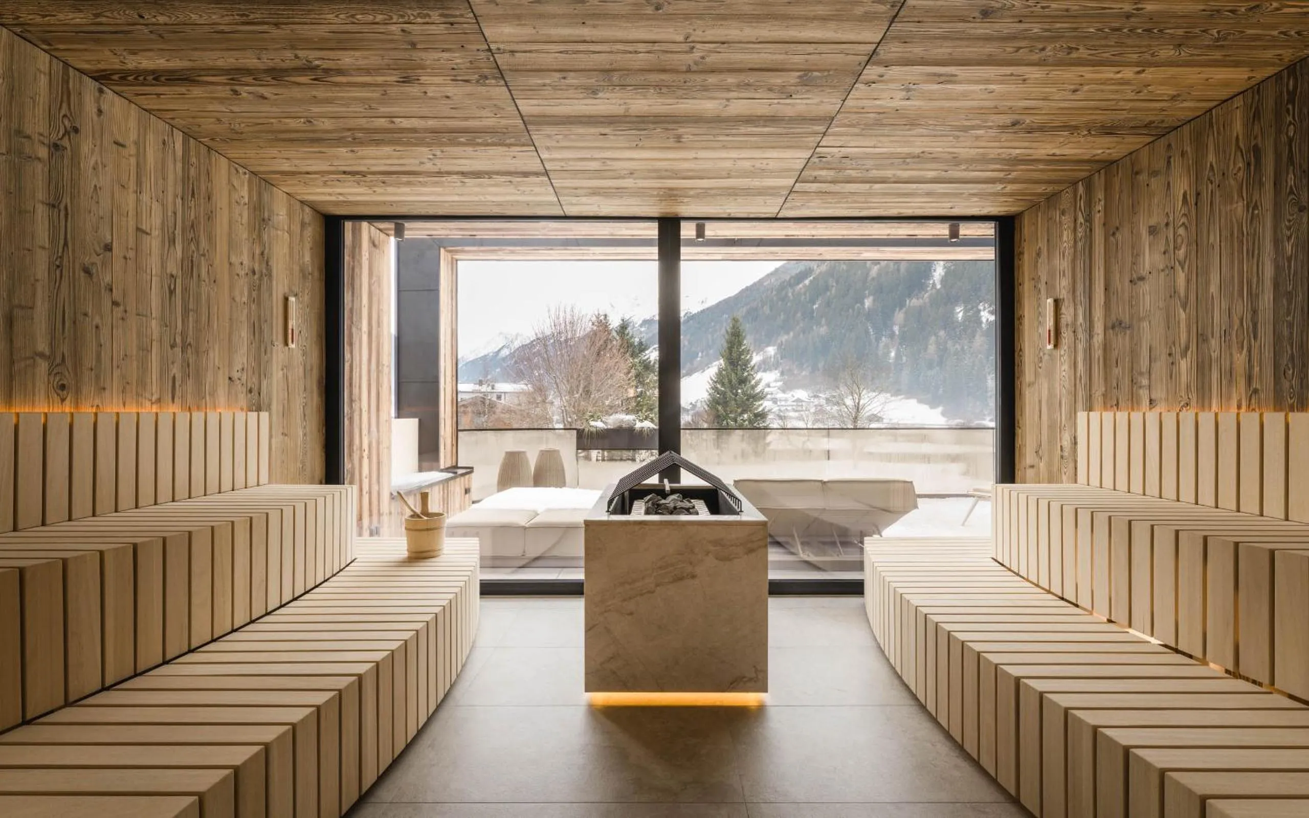 Sauna in Forster's Naturresort