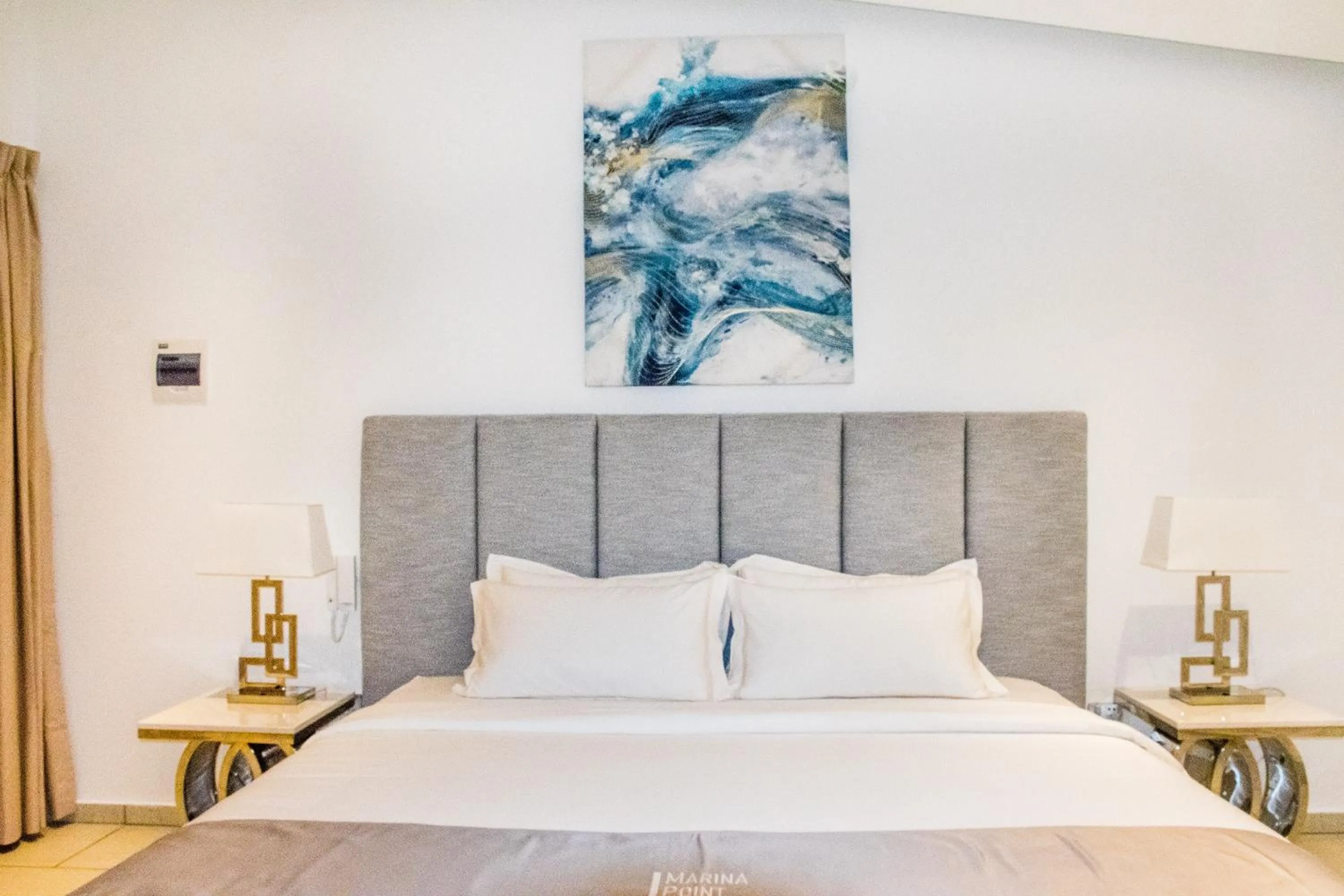 Bed in Marina Point Bay Resort