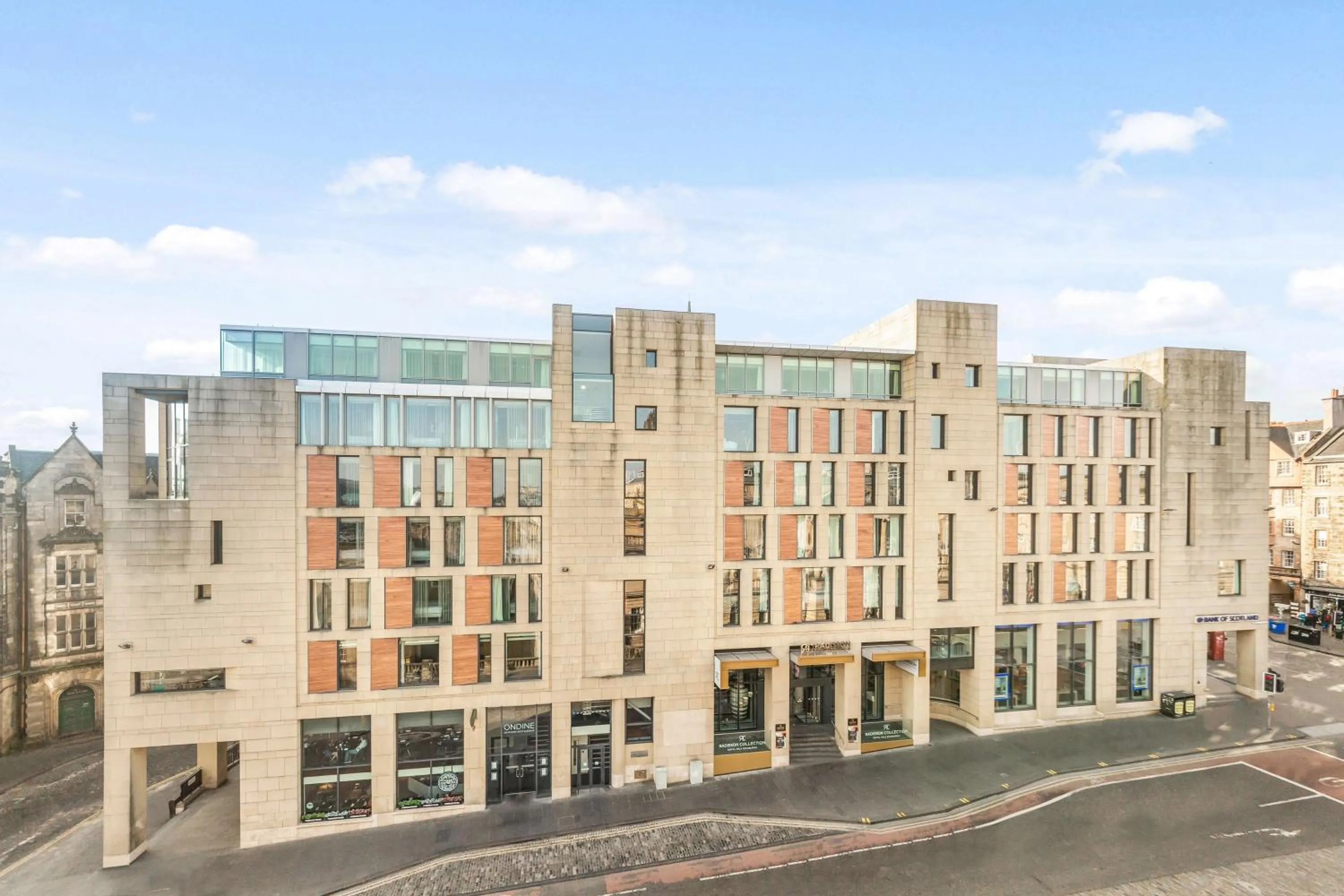 Property building in Radisson Collection Hotel, Royal Mile Edinburgh