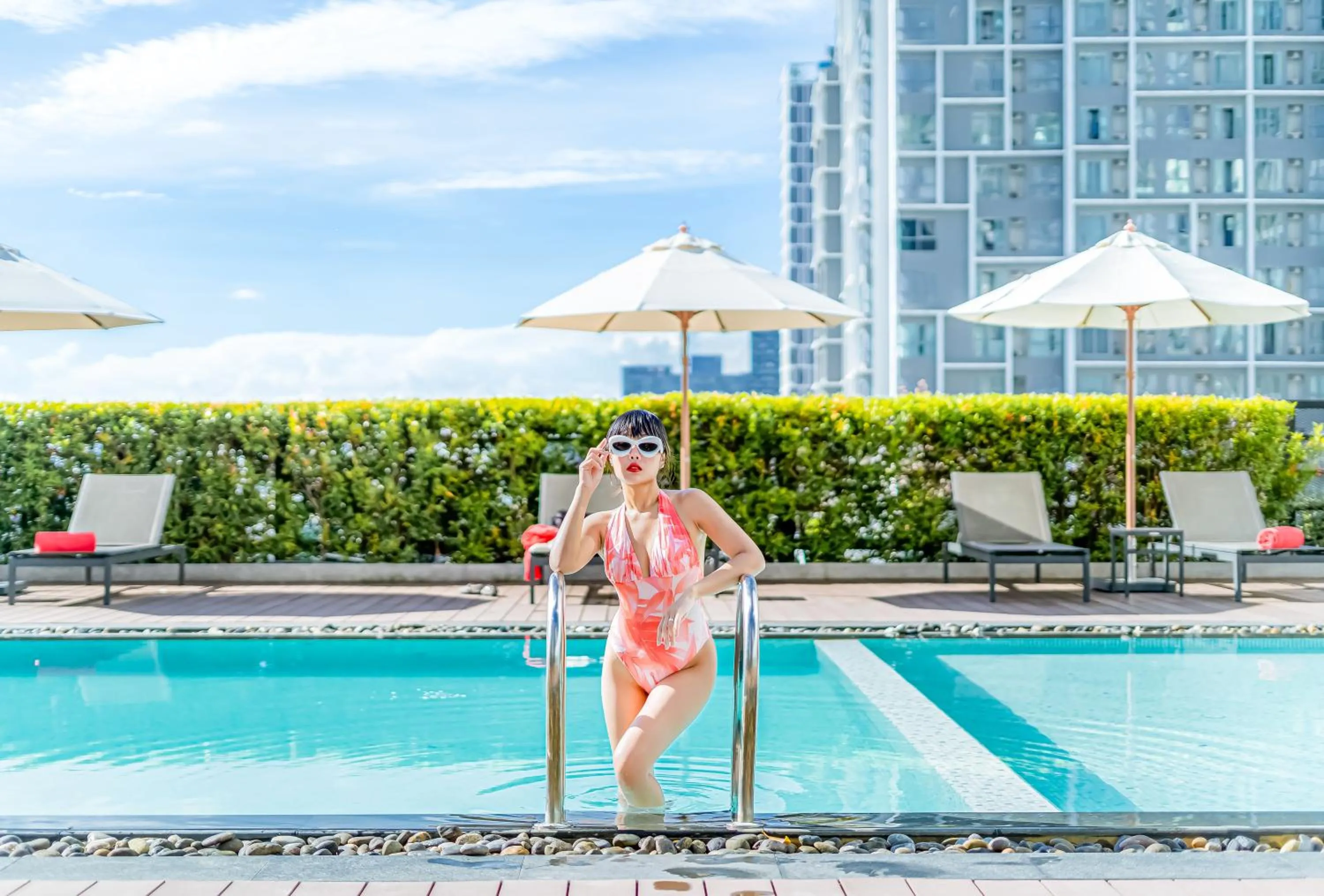 Swimming pool in Avani Sukhumvit Bangkok - SHA Extra Plus Certified