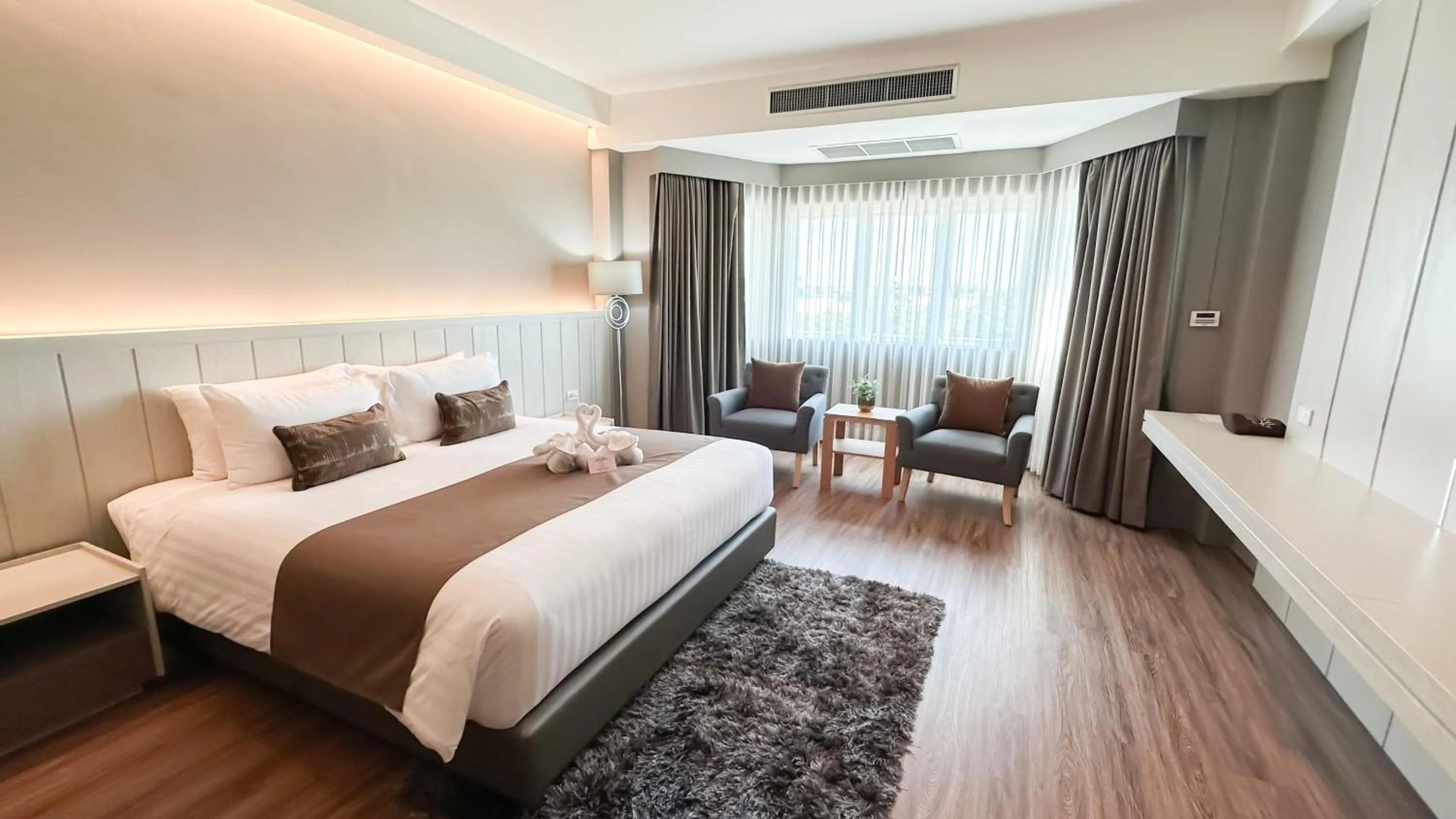 Bedroom, Bed in Siamgrand Hotel