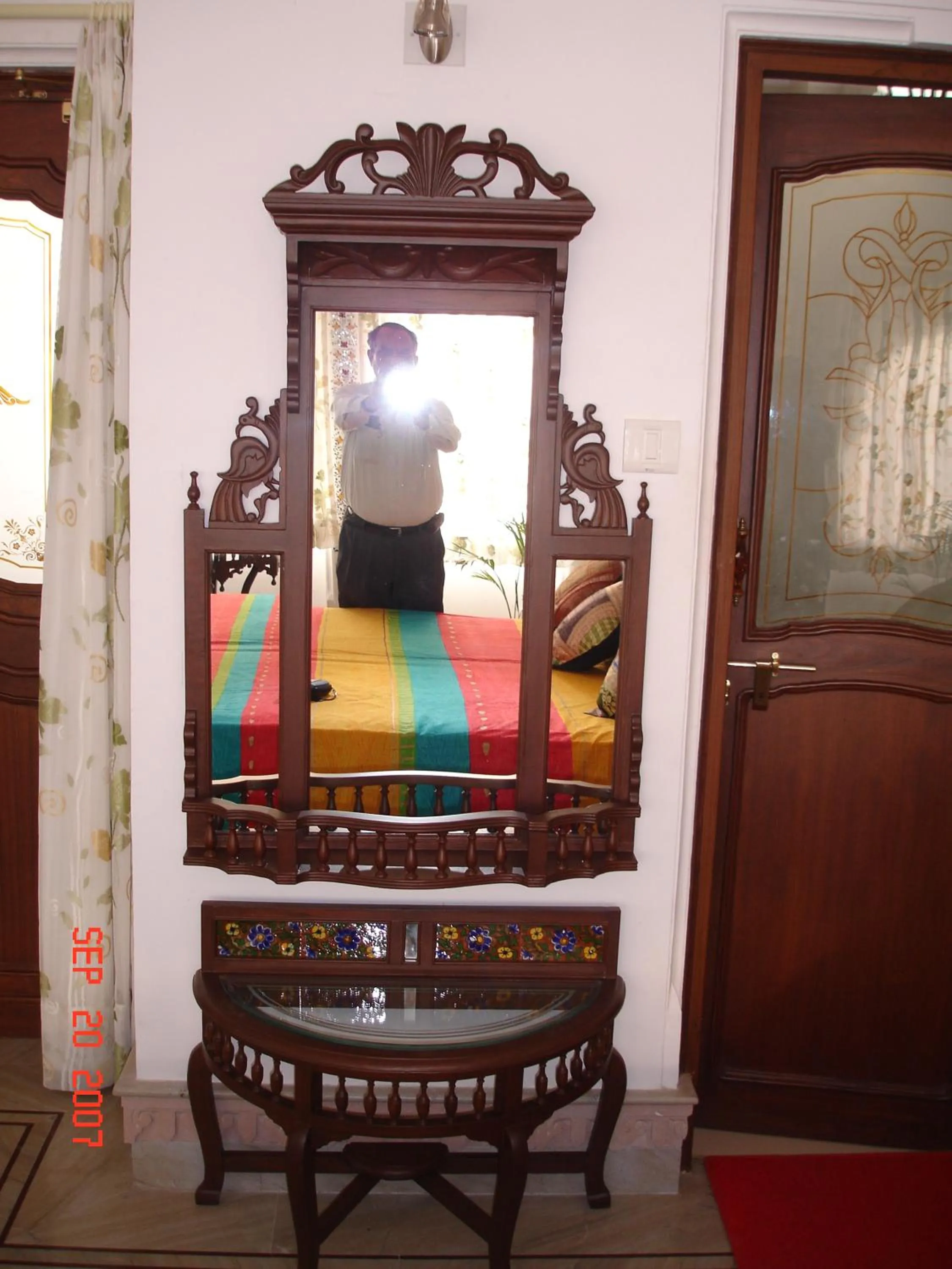 Decorative detail in Raj Niwas