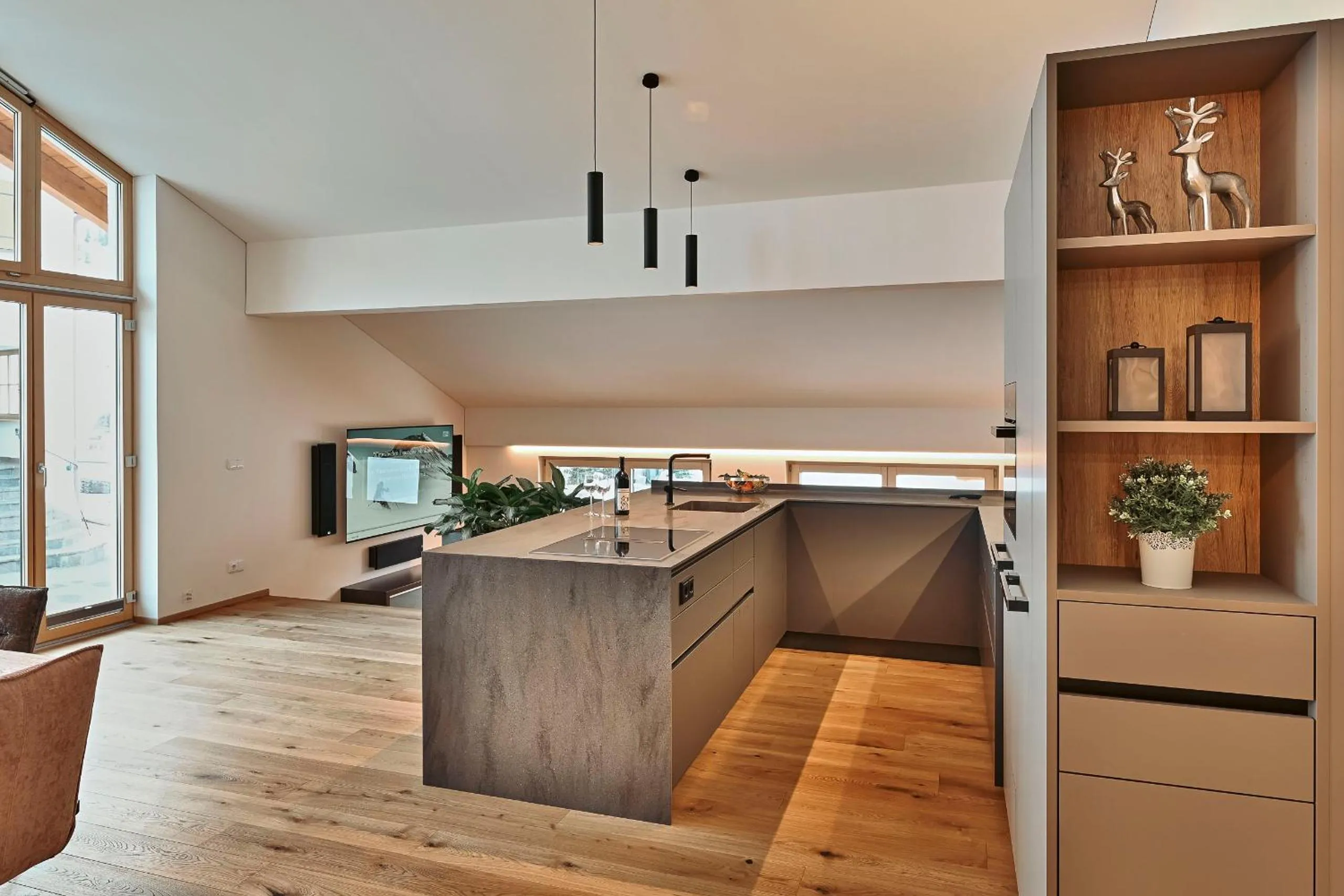 kitchen in Appartements Täli
