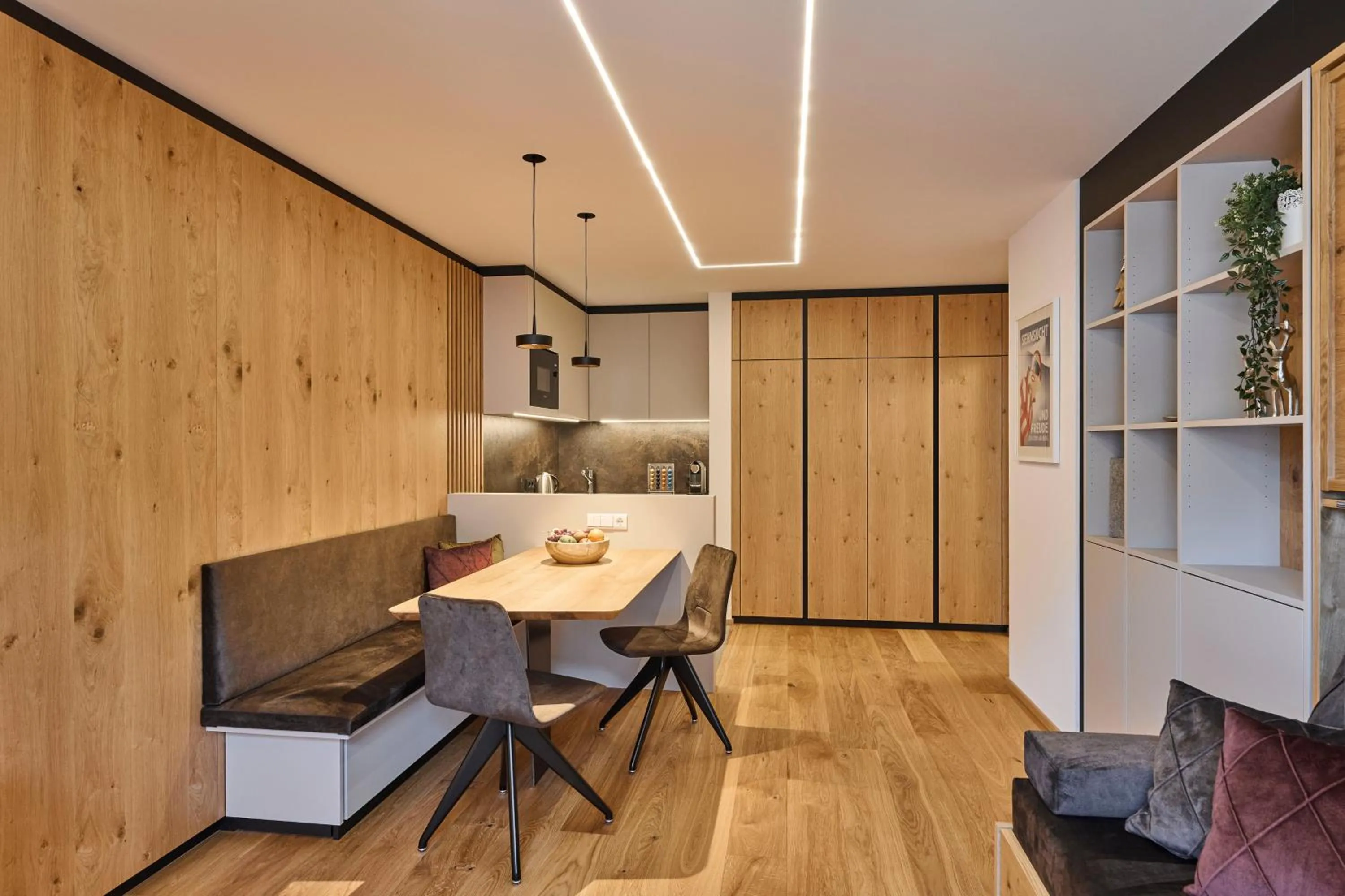 Kitchen or kitchenette in Appartements Täli