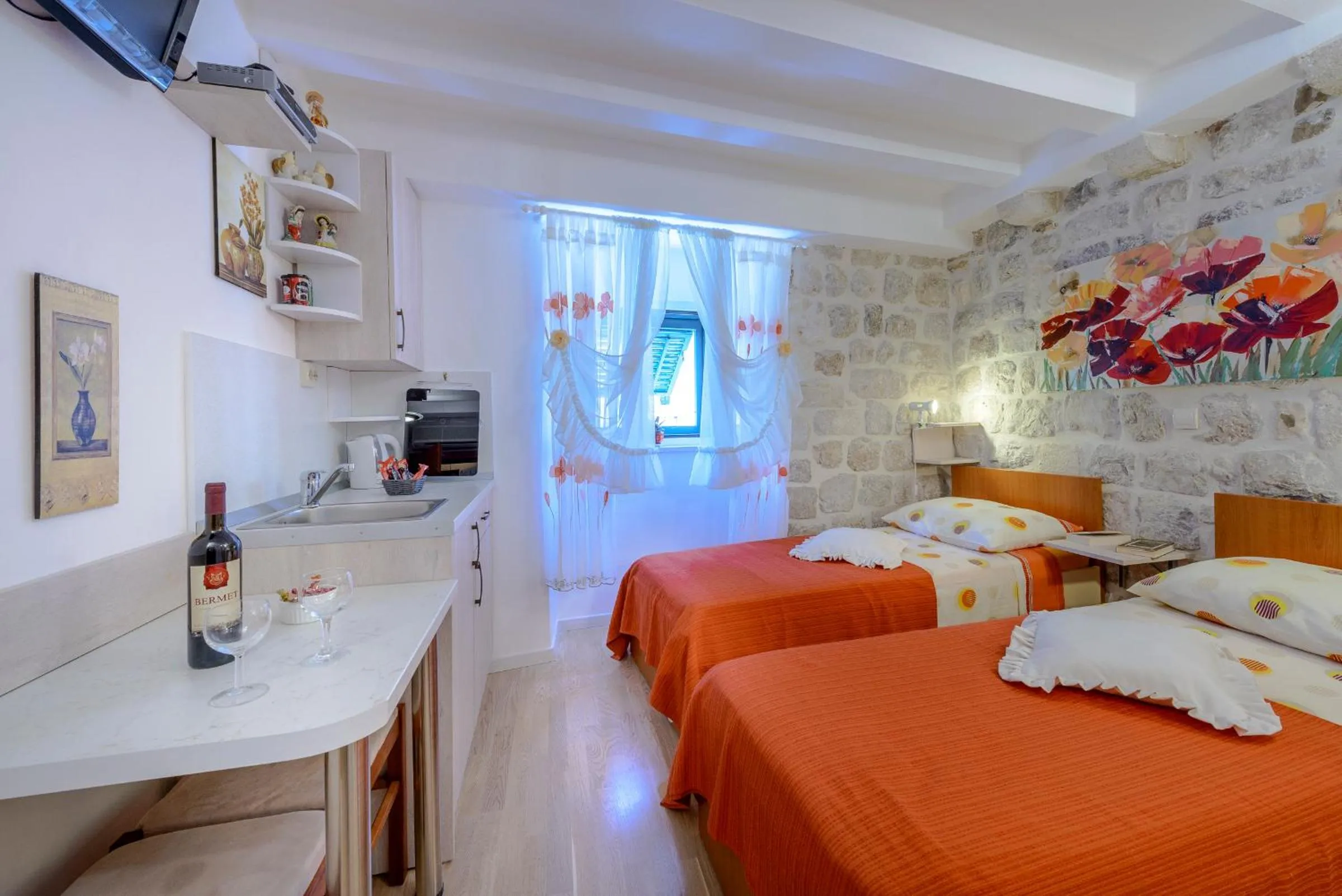 Bed in Studio Stradun