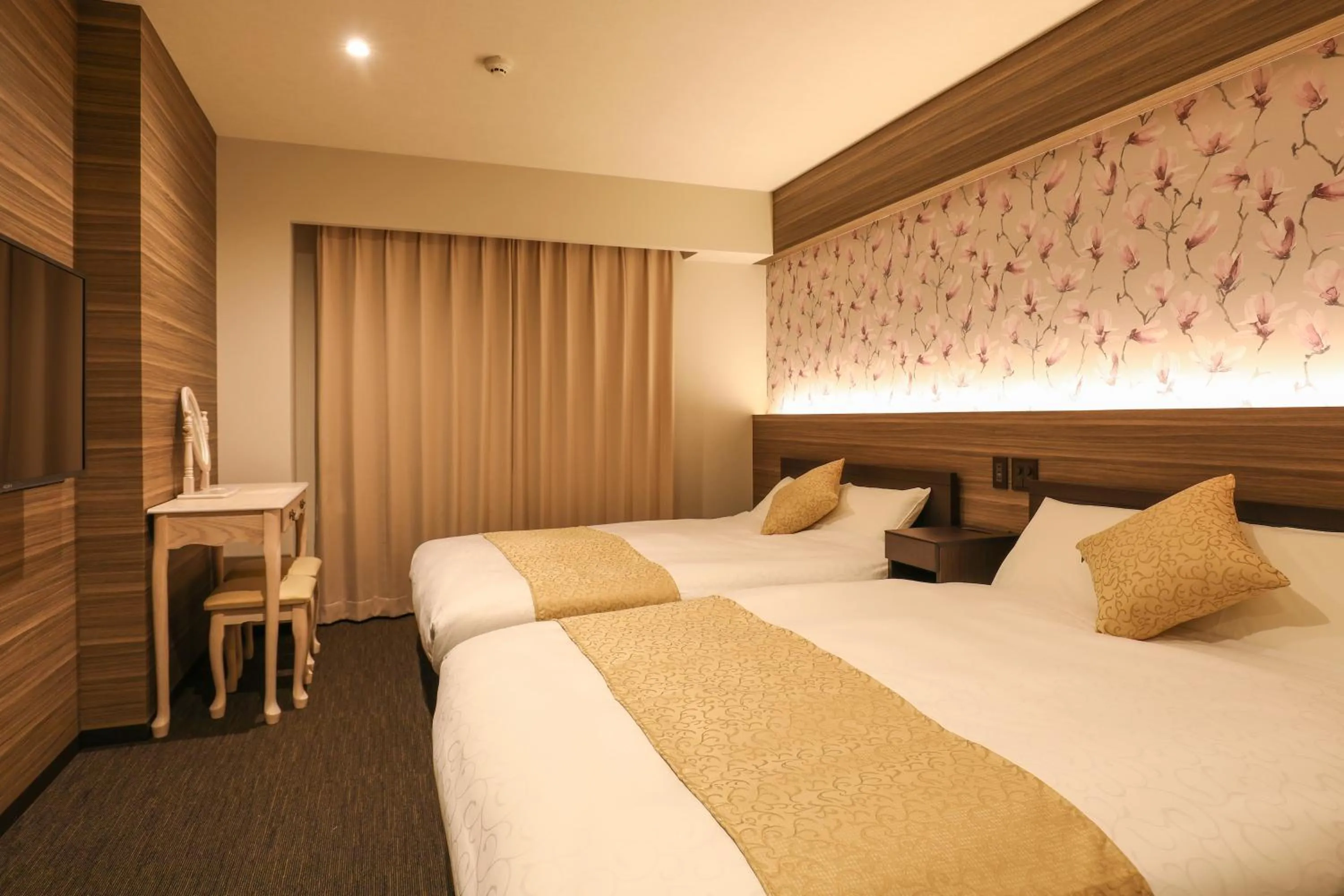 Photo of the whole room, Bed in GRAND BASE Hakata
