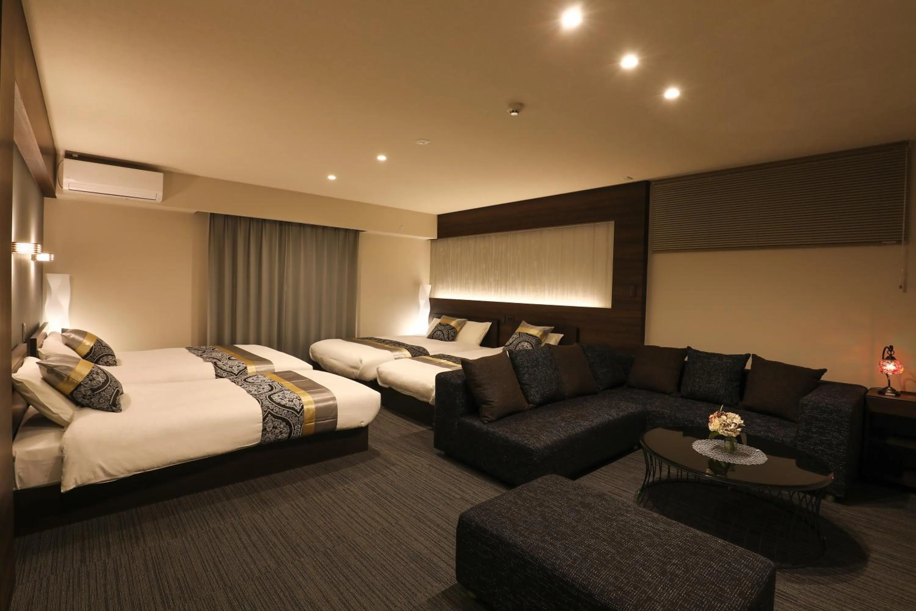 Photo of the whole room, Bed in GRAND BASE Hakata