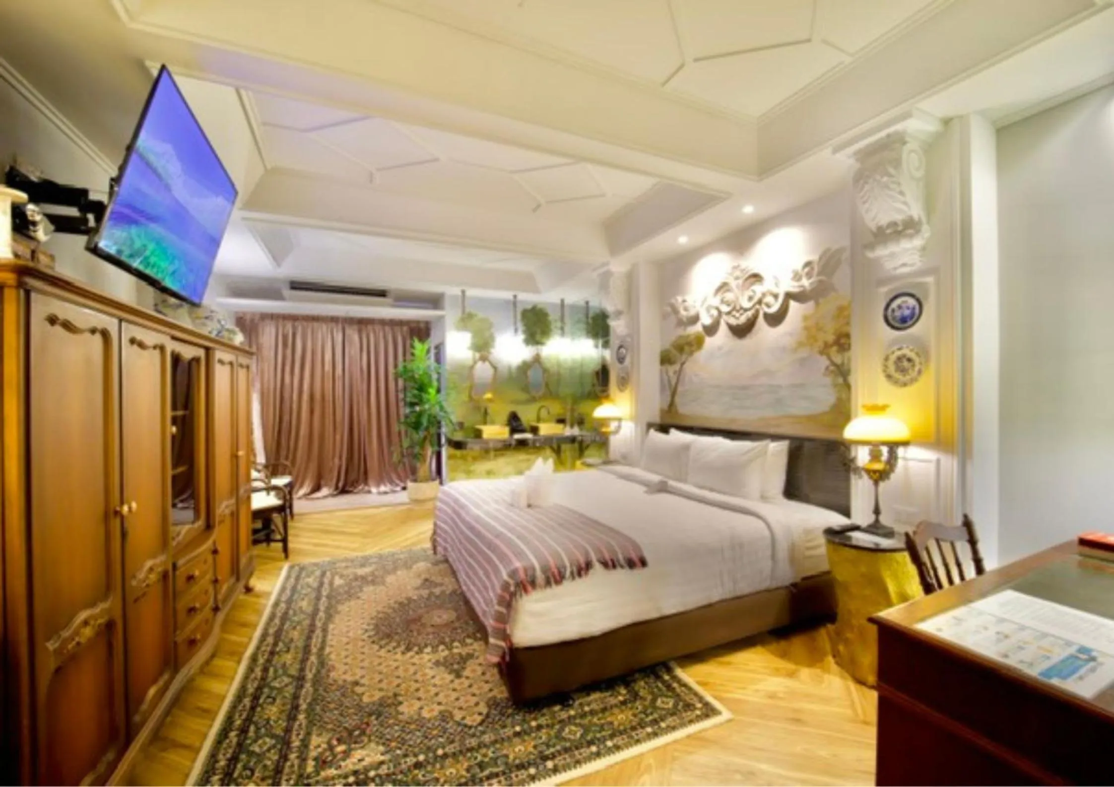 Photo of the whole room, Bed in Yuu Hotel Ubon Ratchathani