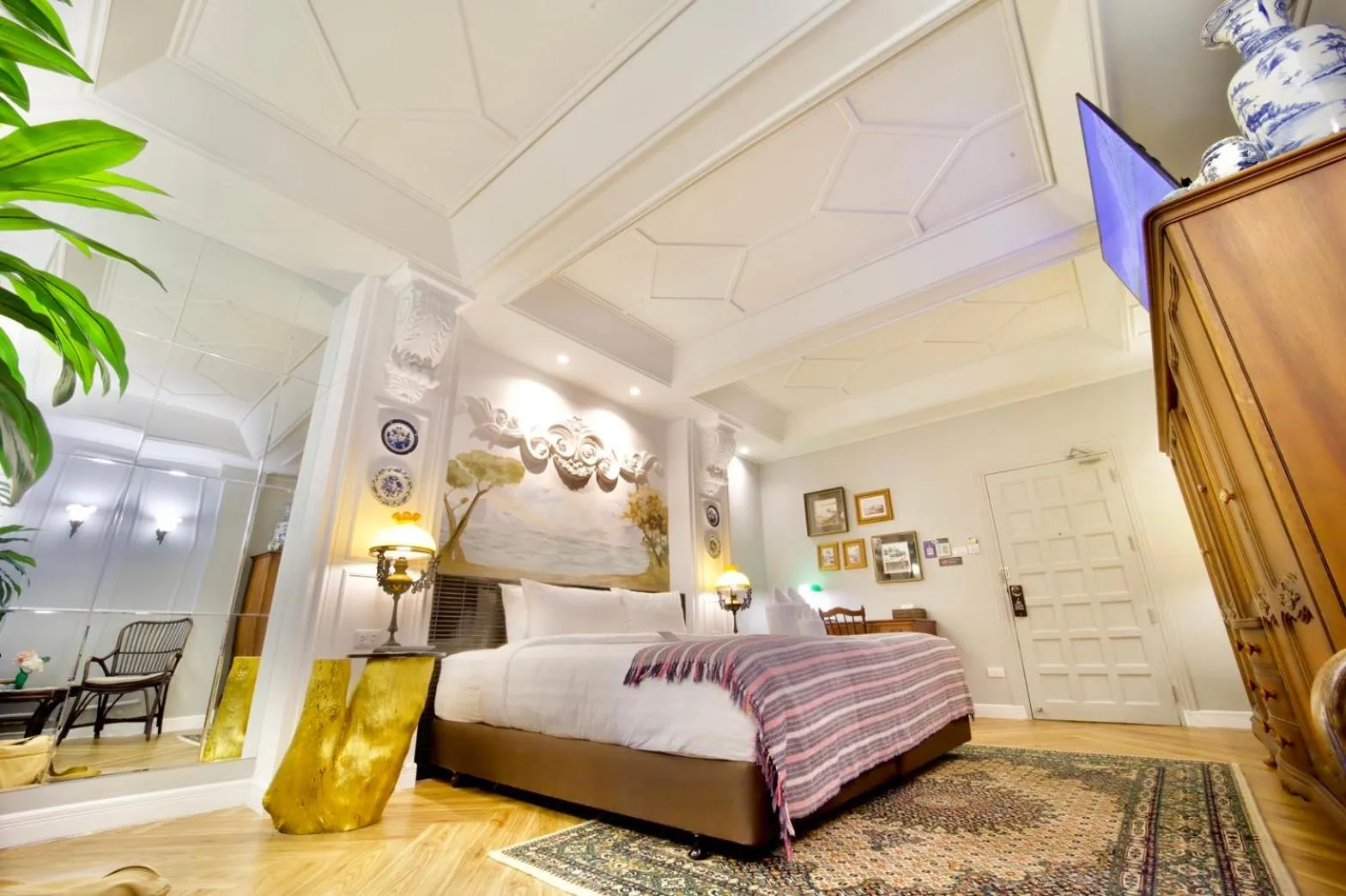 Bed in Yuu Hotel Ubon Ratchathani