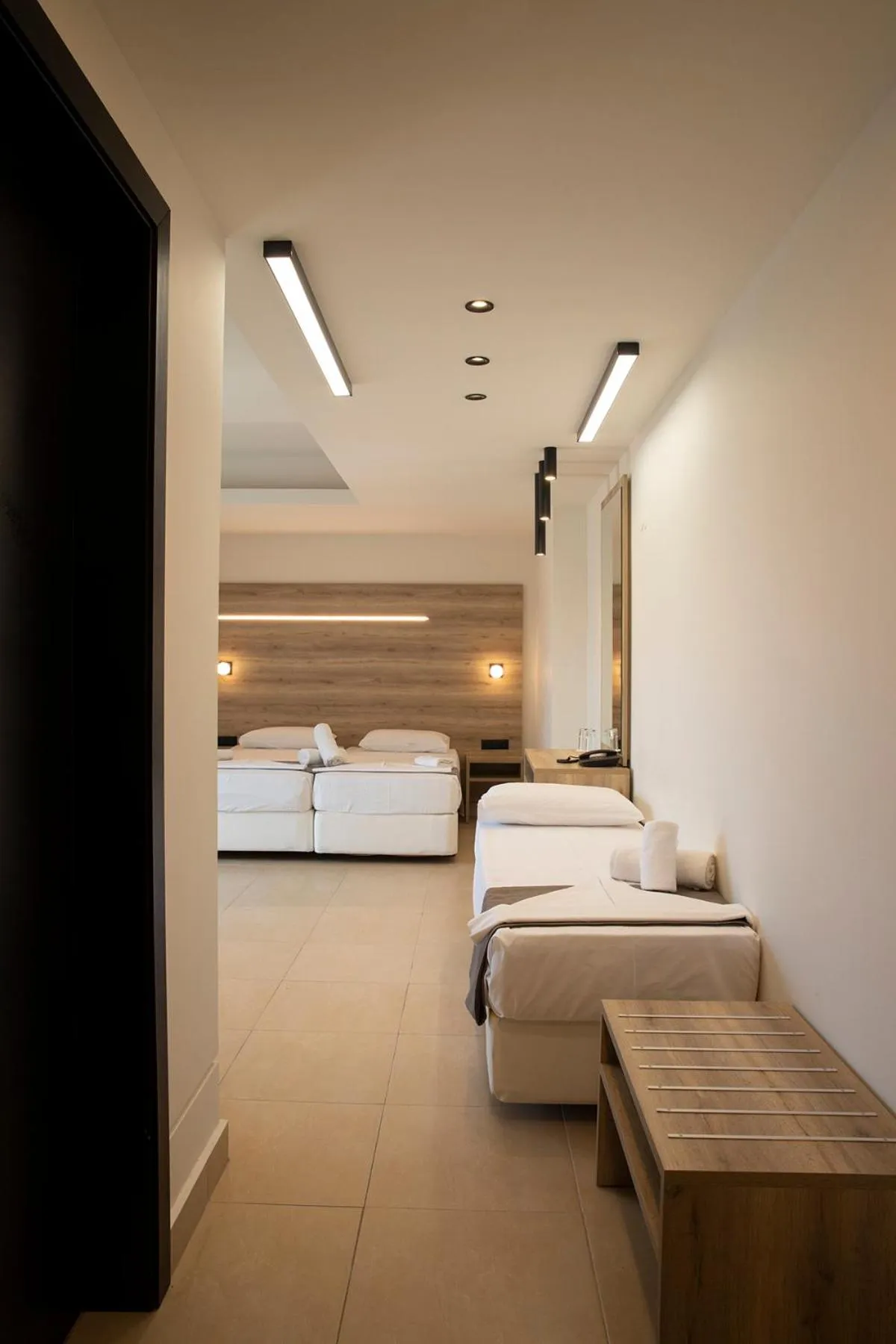 Bed in Dafni Plus Hotel