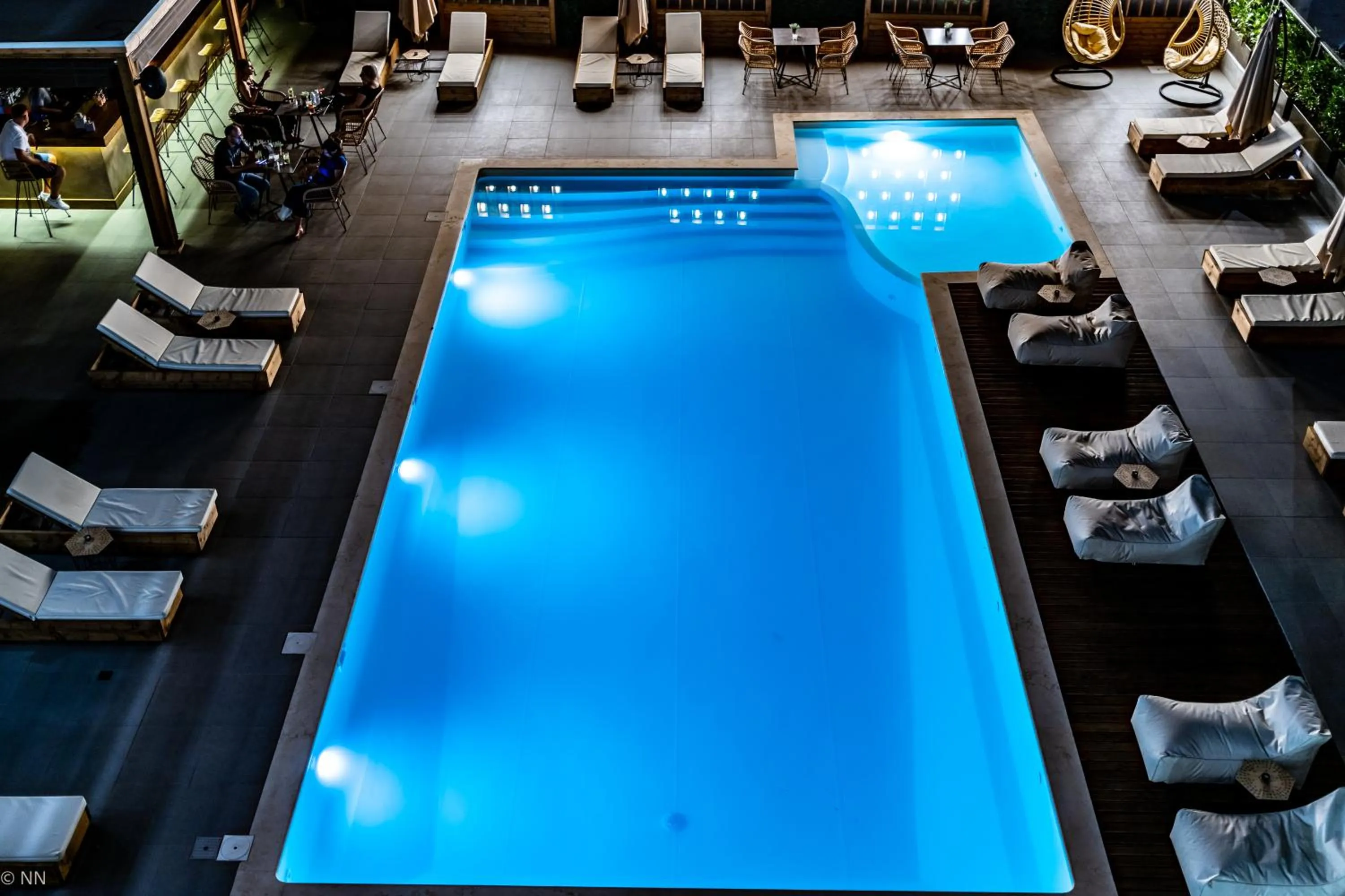 Swimming pool in Dafni Plus Hotel