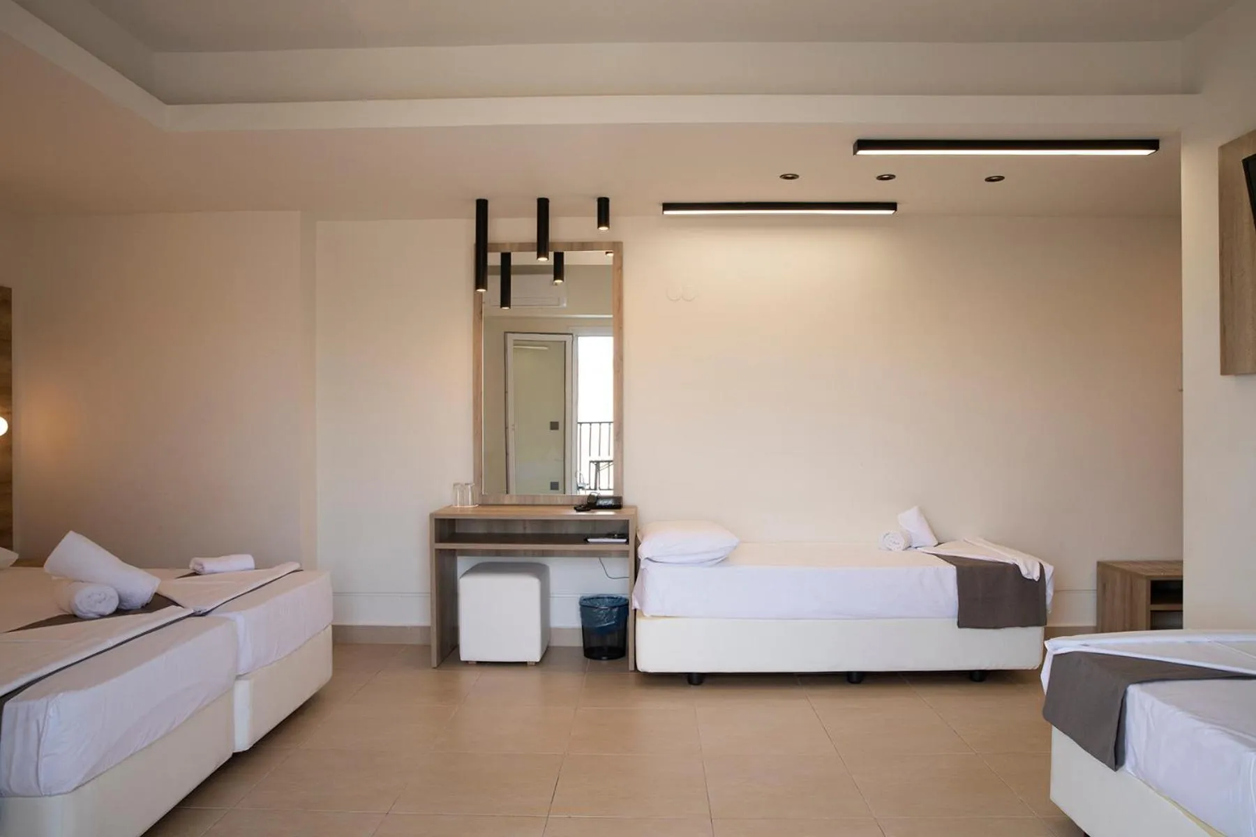 Bed in Dafni Plus Hotel