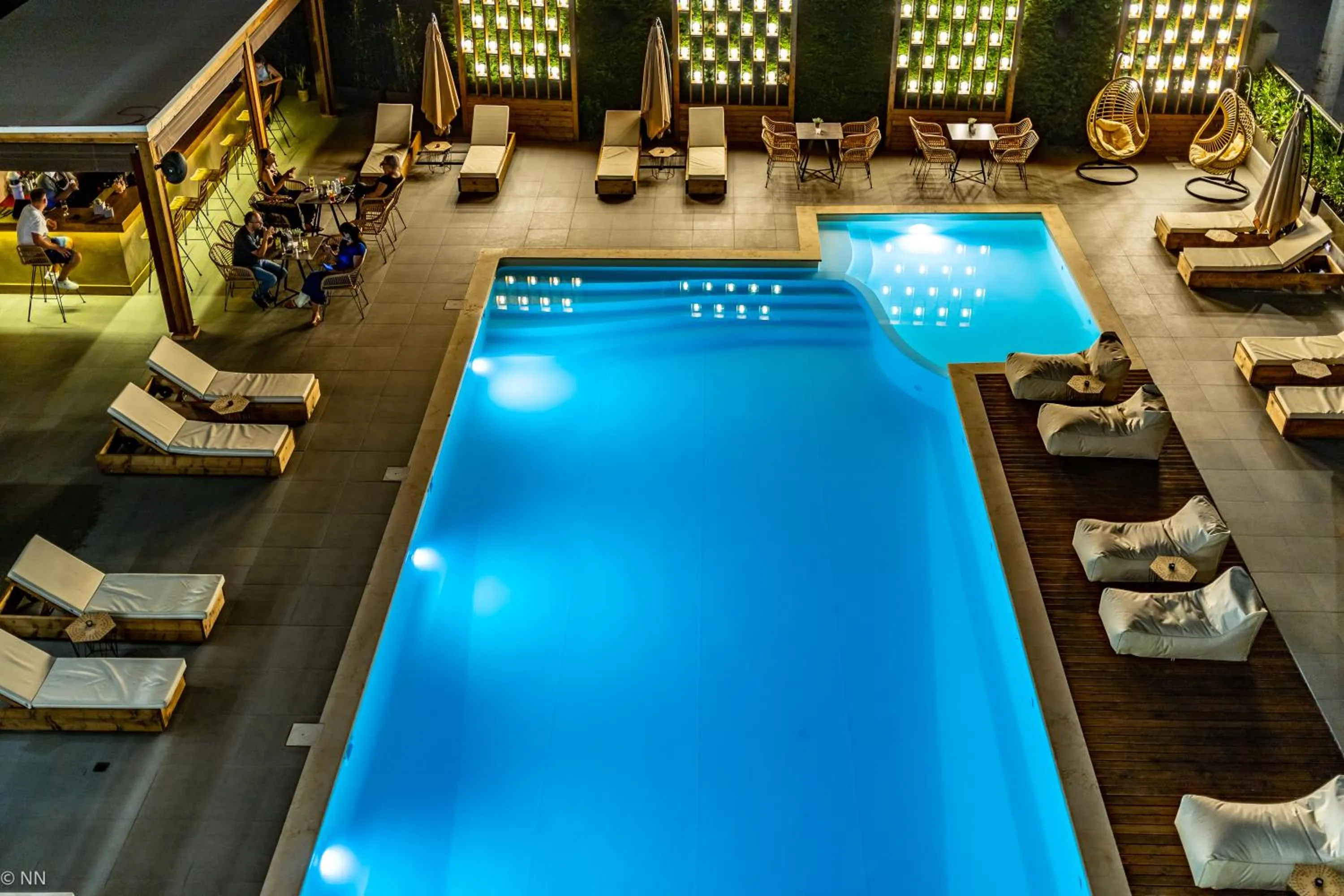 Swimming pool in Dafni Plus Hotel