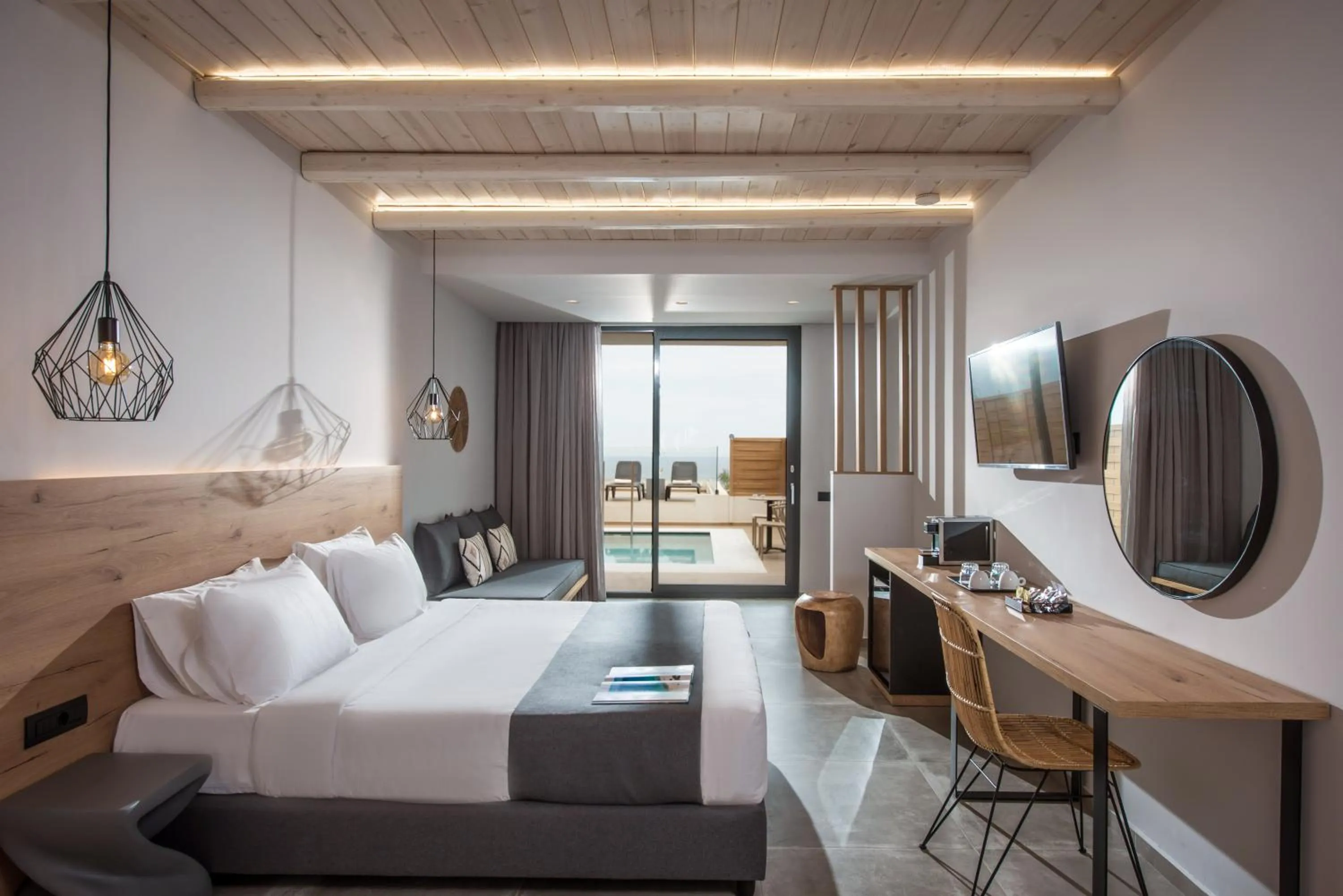 Photo of the whole room, Bed in Casa Blu Boutique Hotel "by Checkin" Adults Only