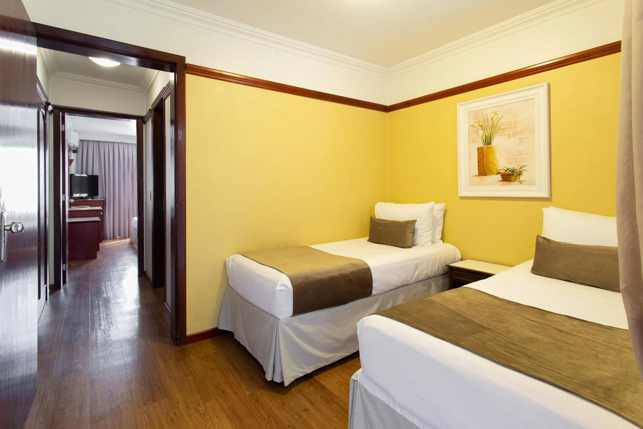 Bed in Jandaia Turismo Hotel